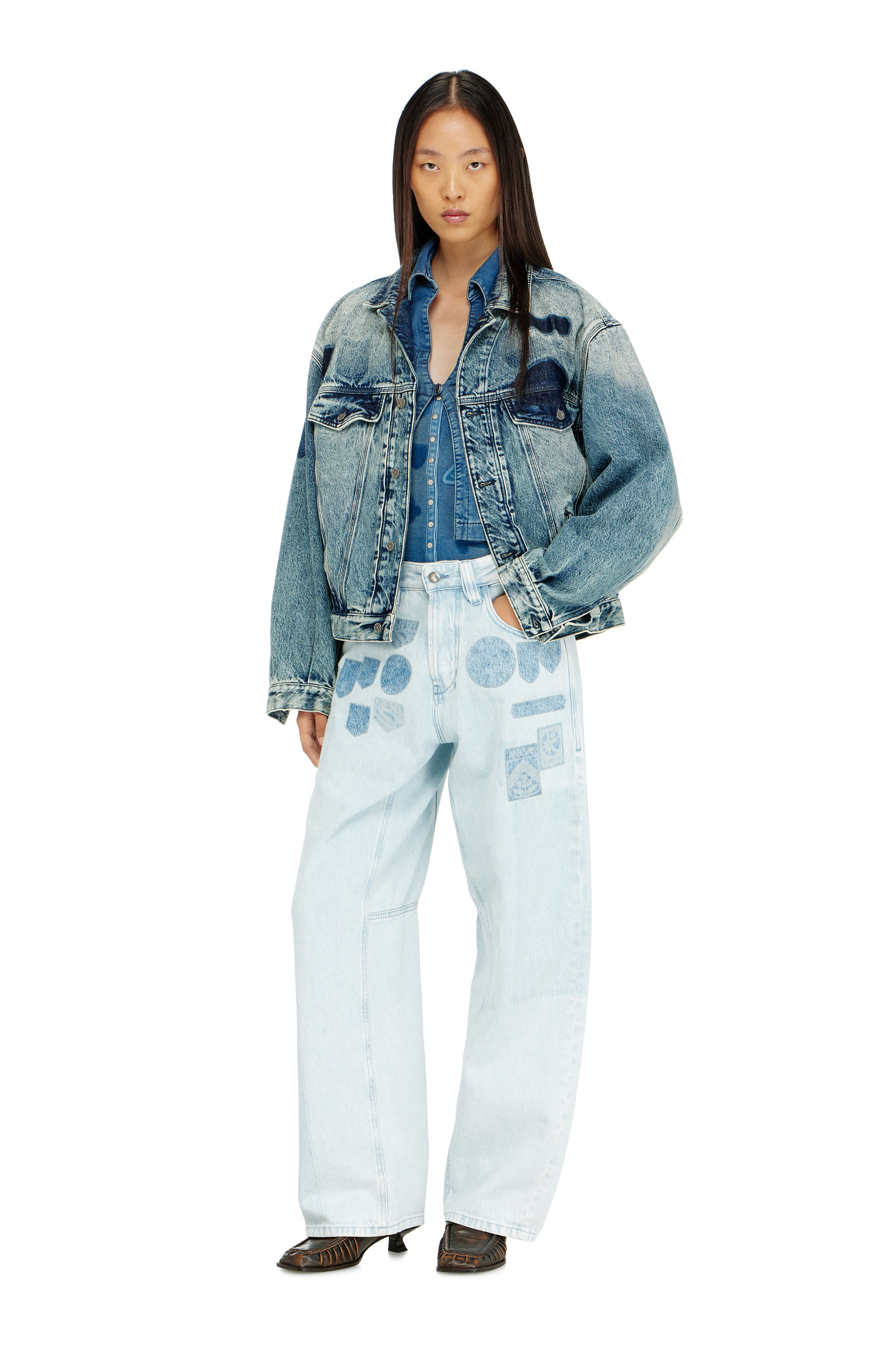 Diesel - Relaxed Jeans 1997 D-Enim-M 0IFBQ Unisex, Blu Chiaro - Image 1