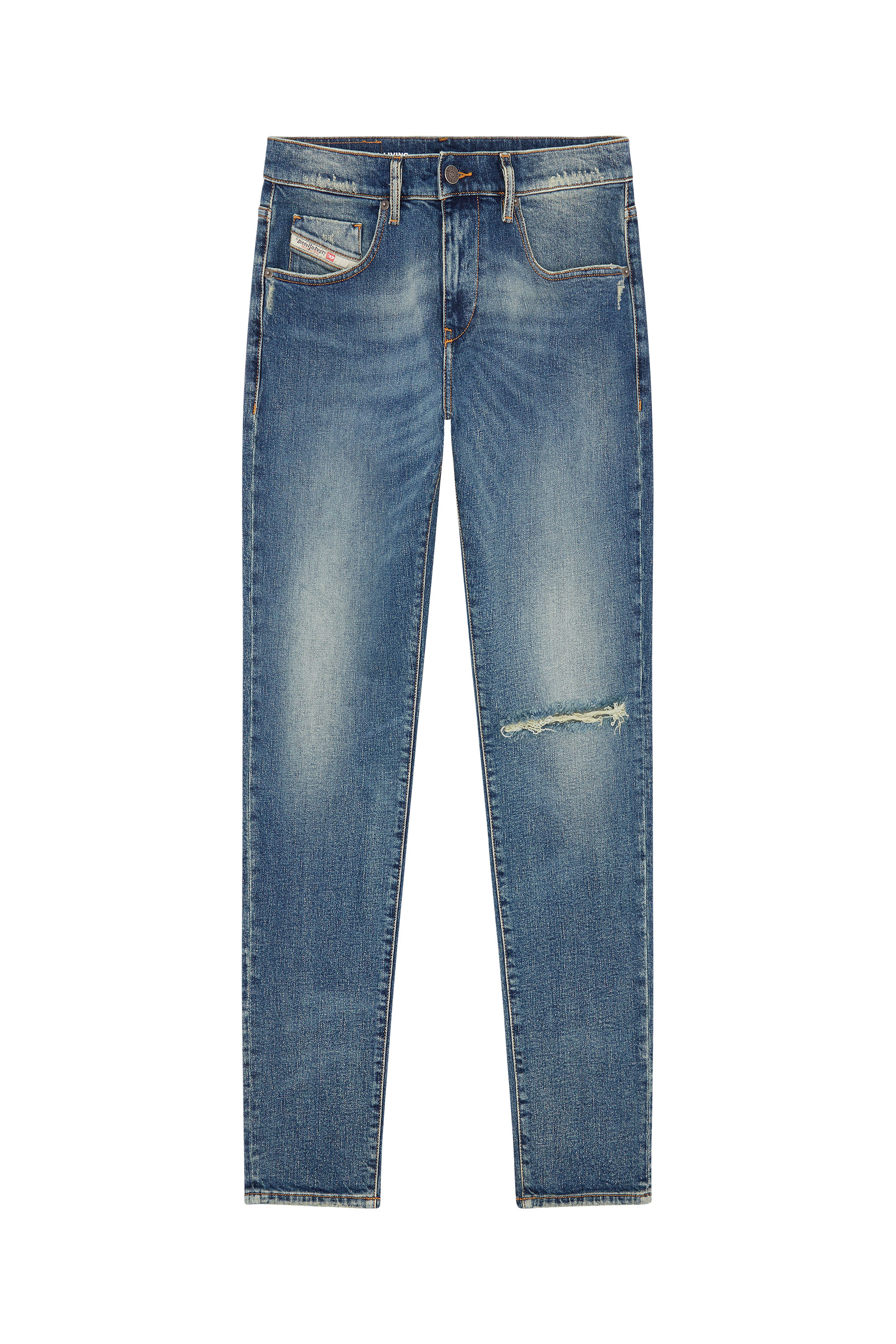 Diesel - Slim Jeans 2019 D-Strukt 007M5, Blu Scuro - Image 5