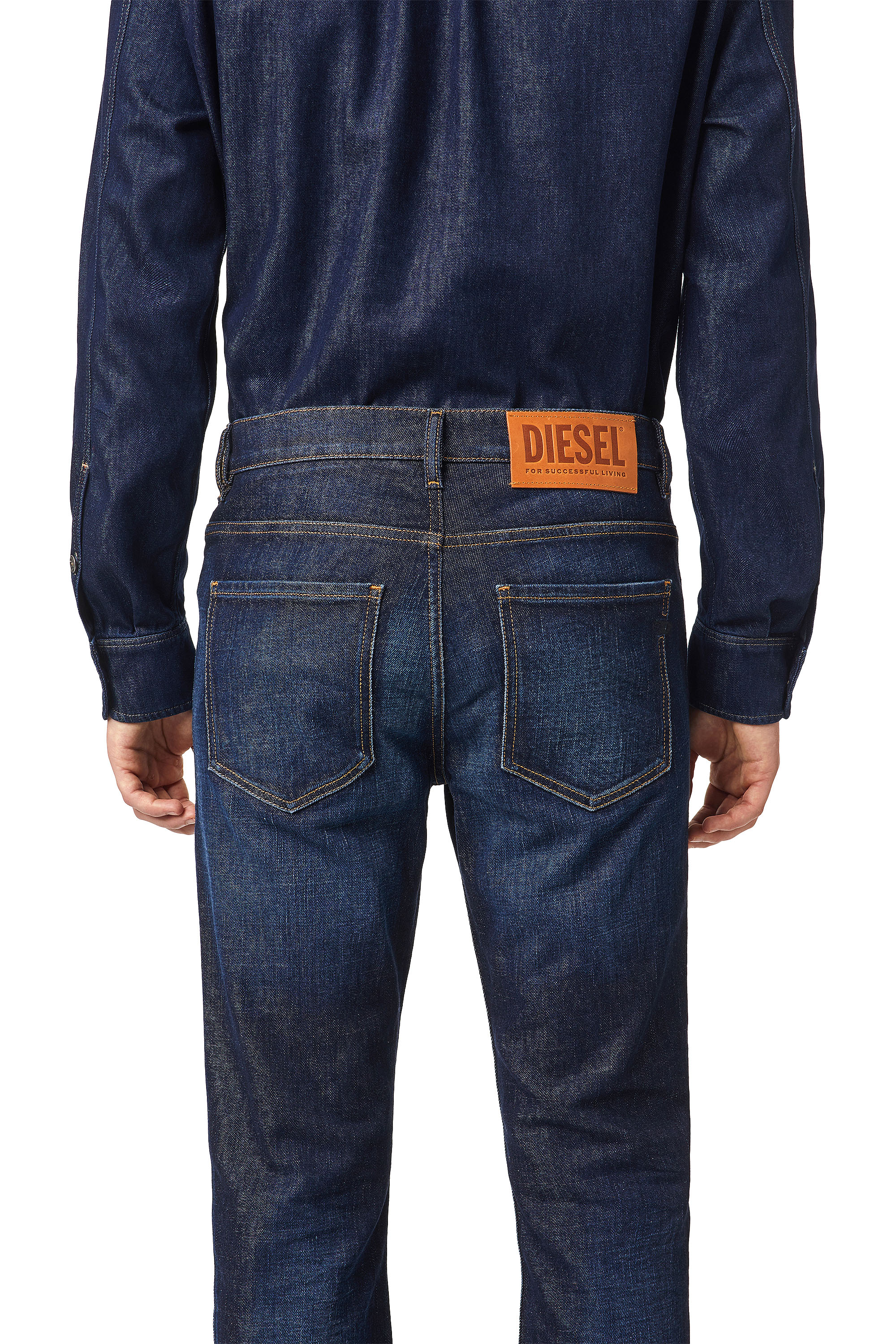 Diesel - D-Vocs 09A12 Bootcut Jeans, Blu Scuro - Image 4