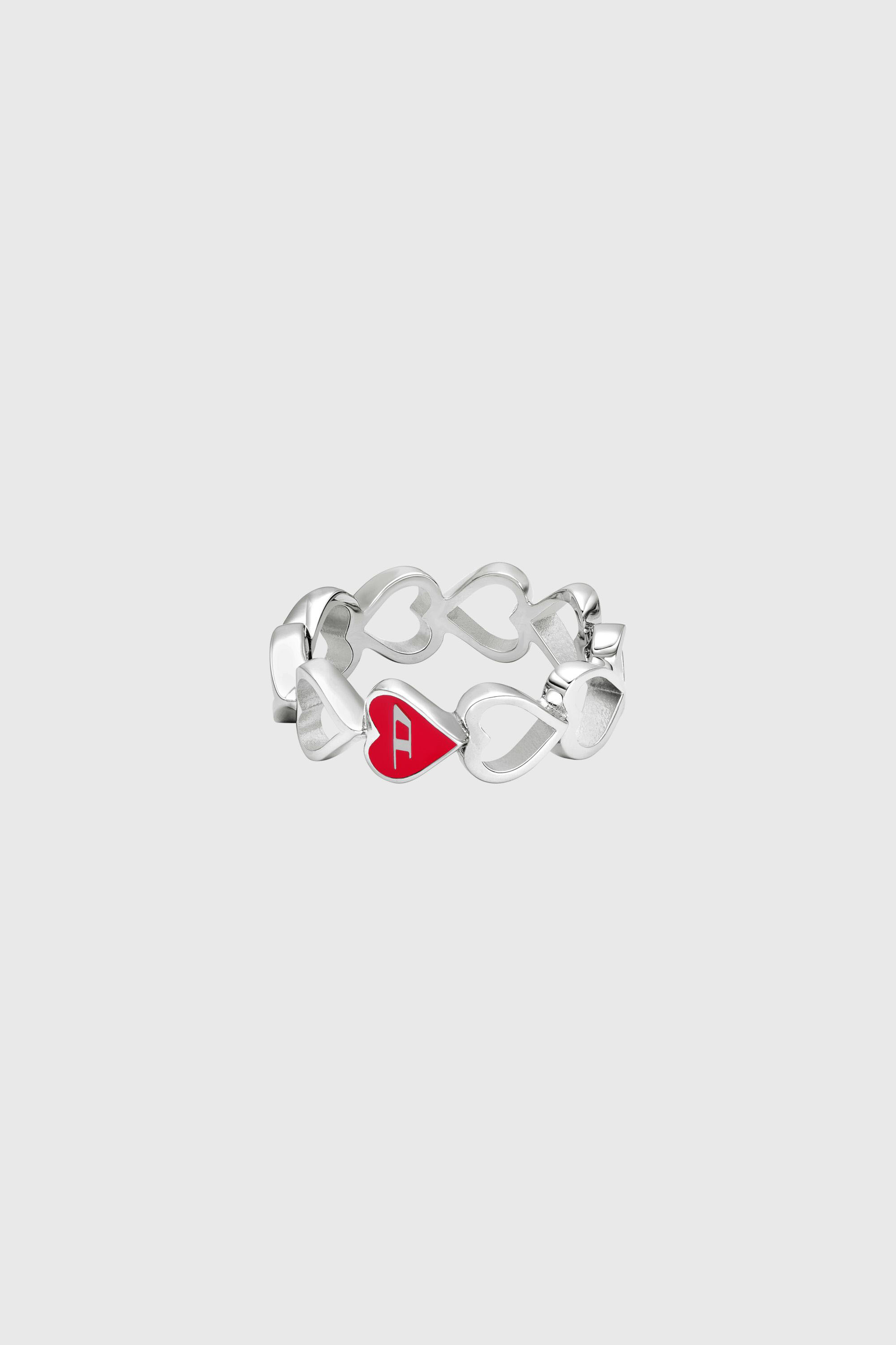 Diesel - DX166940 JEWELLERY, Anello fascia in acciaio inox Unisex in Argento - 2