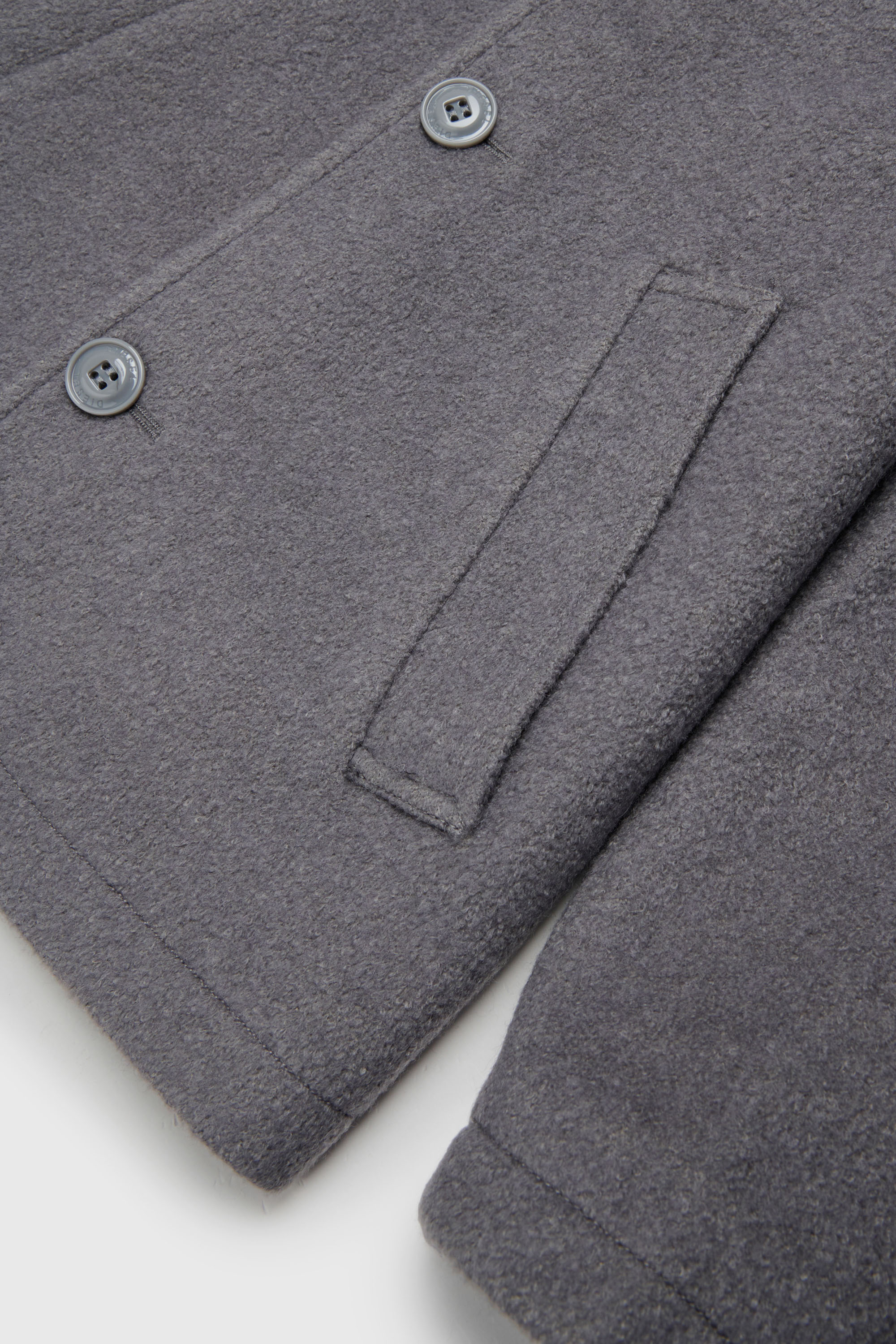 Diesel - JASTONEOUT, Cappotto in misto lana con cappuccio rimovibile Uomo in Grigio - 4