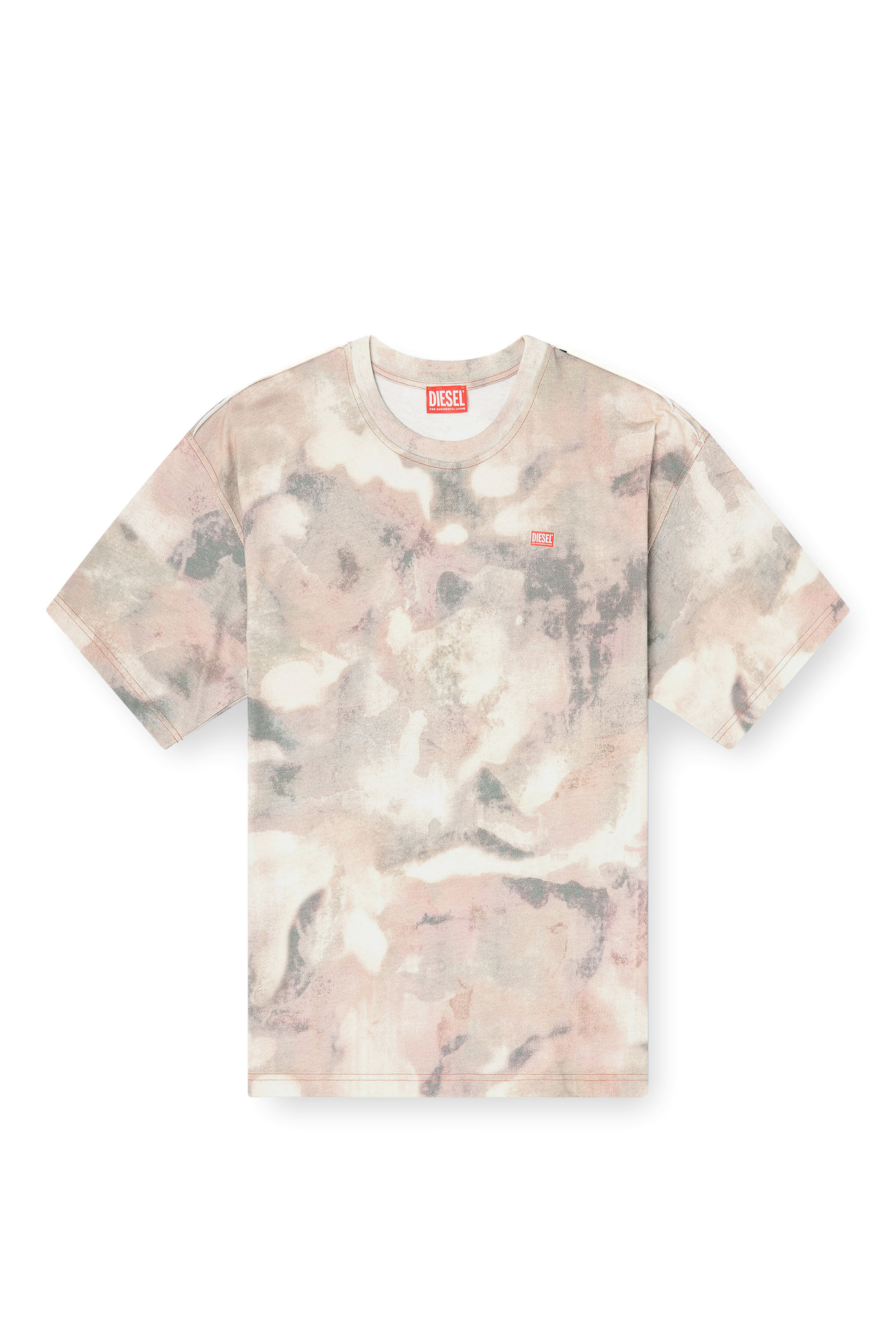 Diesel - T-BOXT-V7, T-shirt in cotone pesante con stampa camouflage Uomo in ToBeDefined - 2