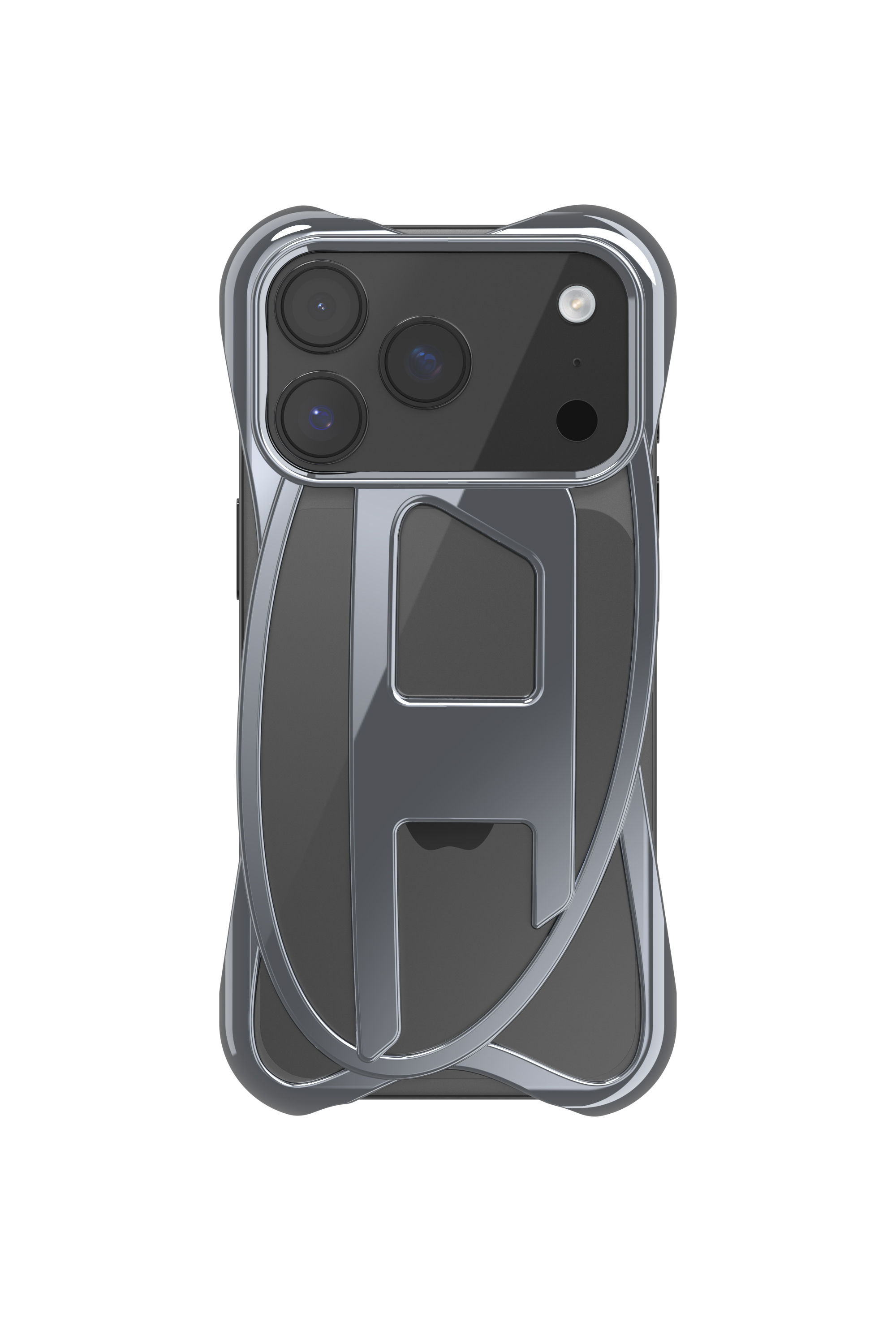 Diesel - 60445  D FRAME CASE, Custodia Caged D lucida per iPhone 17 Pro Unisex in Grigio - 2
