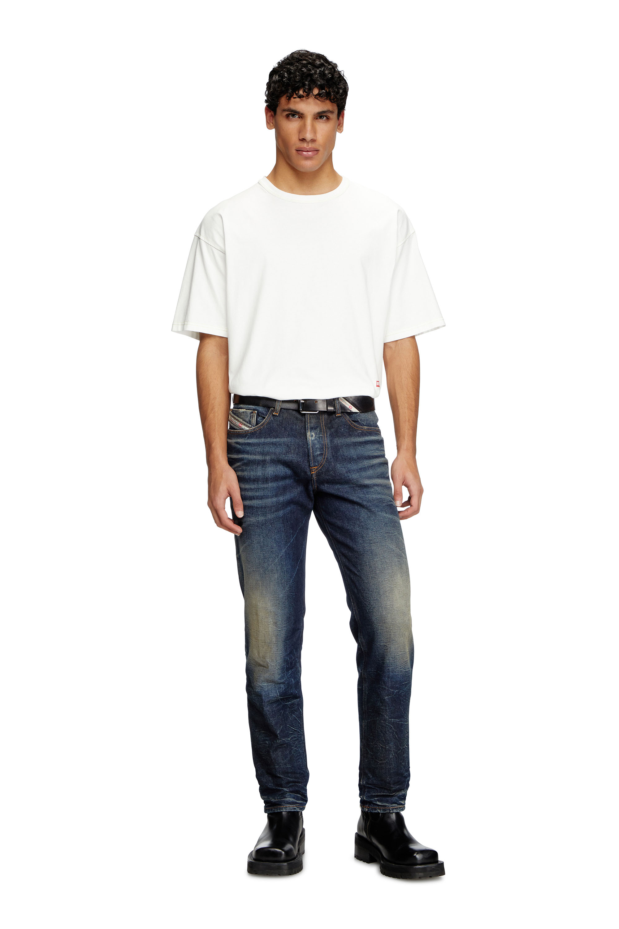 Diesel - Regular Jeans 2023 D-Finitive 09L22 Uomo, Blu Scuro - Image 2