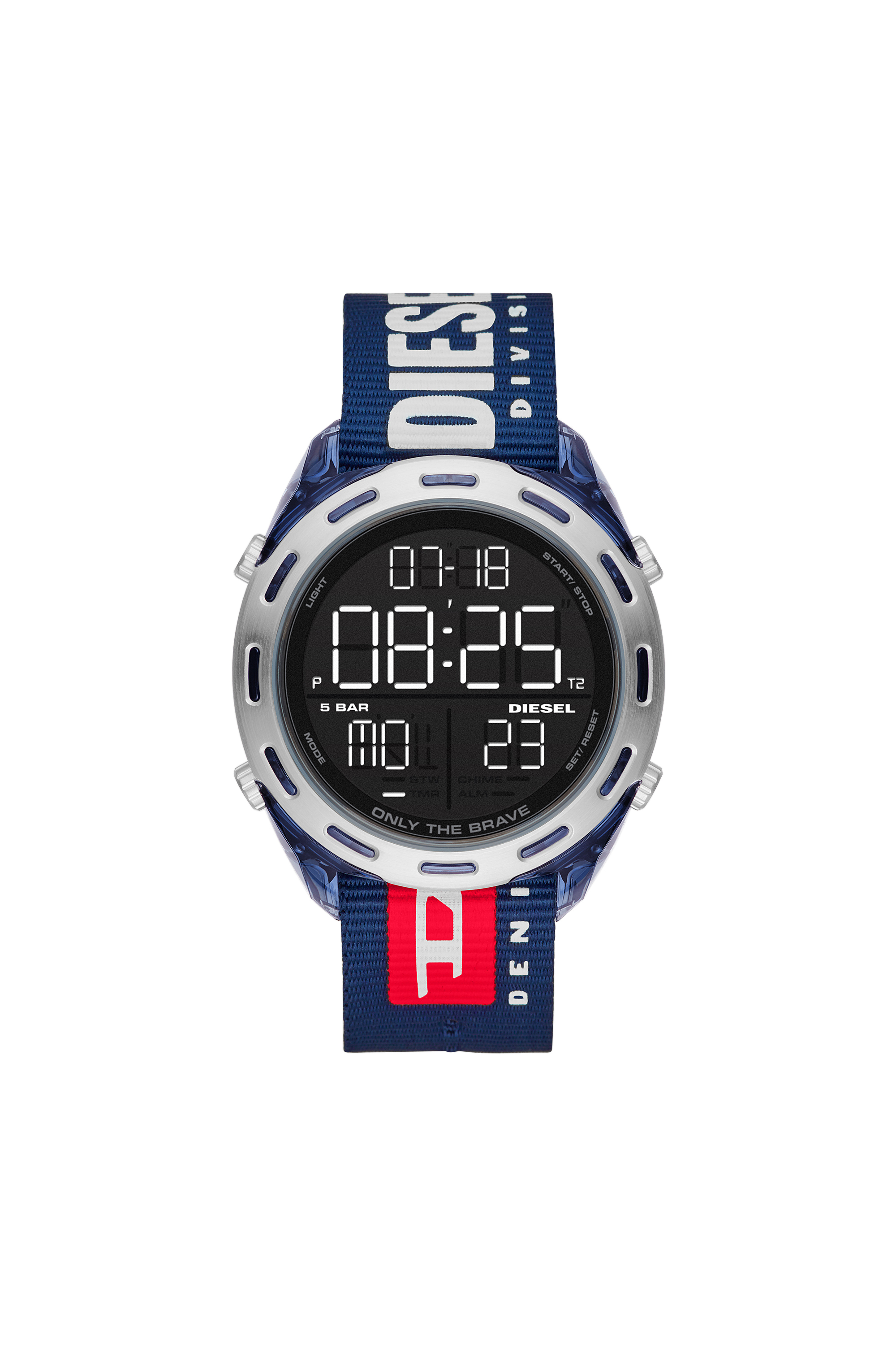 DZ1915 Uomo: Orologio digitale Crusher con cinturino in nylon | Diesel