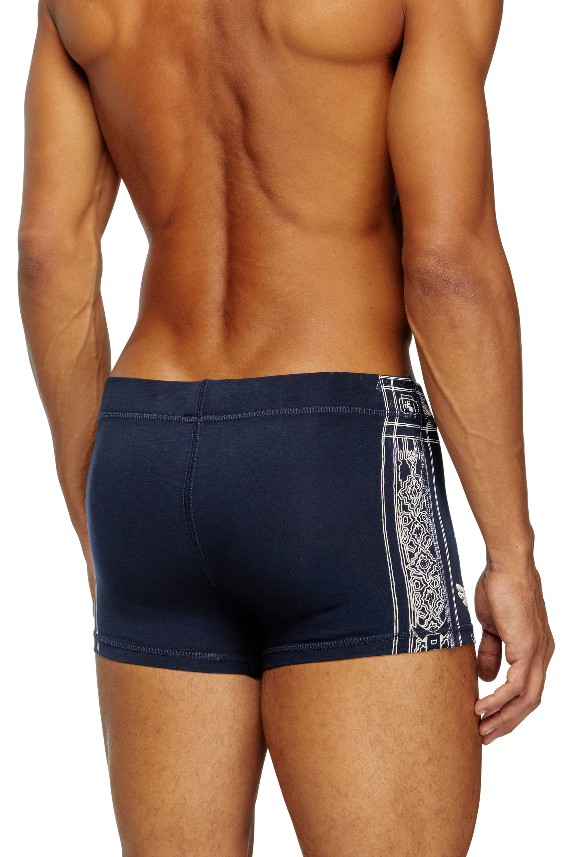 Diesel - DAMIEN-UTLT, Boxer con stampa Phoenix Uomo in Blu - 4