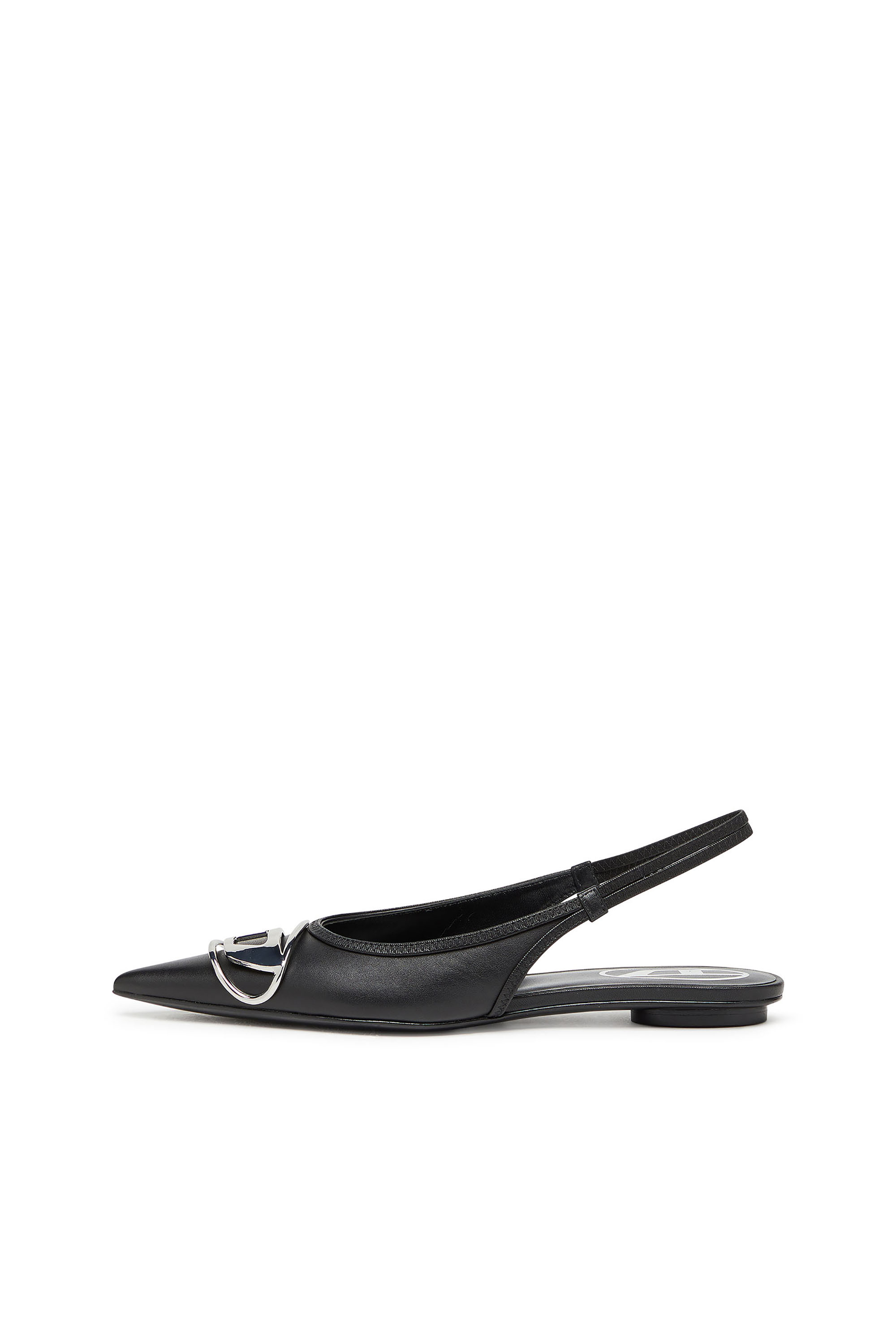 Diesel - D-VENUS SB BAL, Woman's D-Venus-Slingback flats in nappa leather in Black - 7