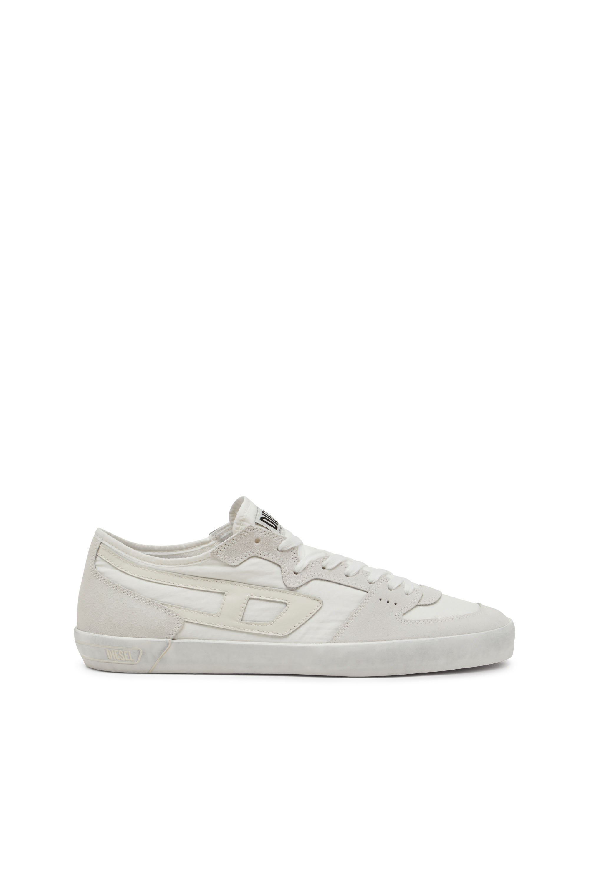 Diesel - S-LEROJI D-1 LOW, Sneaker in ripstop imbottito e suede Uomo in Bianco - 1