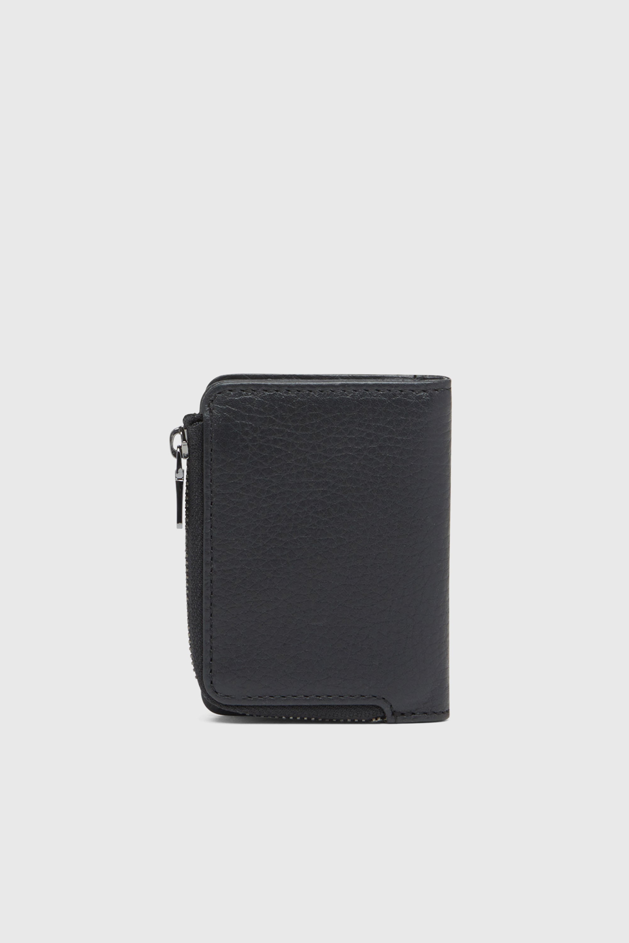 Diesel - HISSU EVO CARD HOLDER L, Portacarte in pelle Uomo in Nero - 2