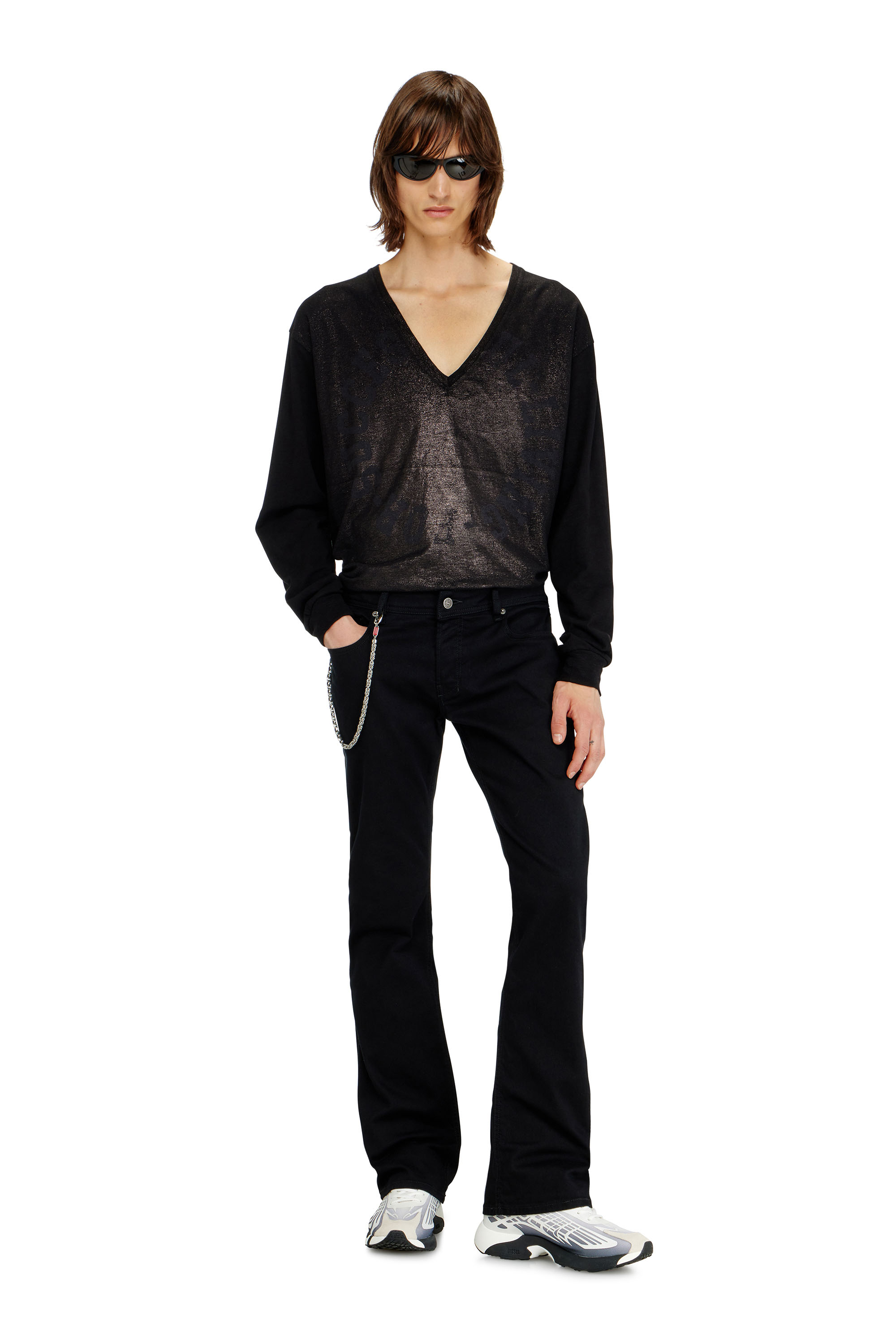 Diesel - Bootcut Jeans 2007 Zatiny 0688H Uomo, Nero/Grigio scuro - Image 2