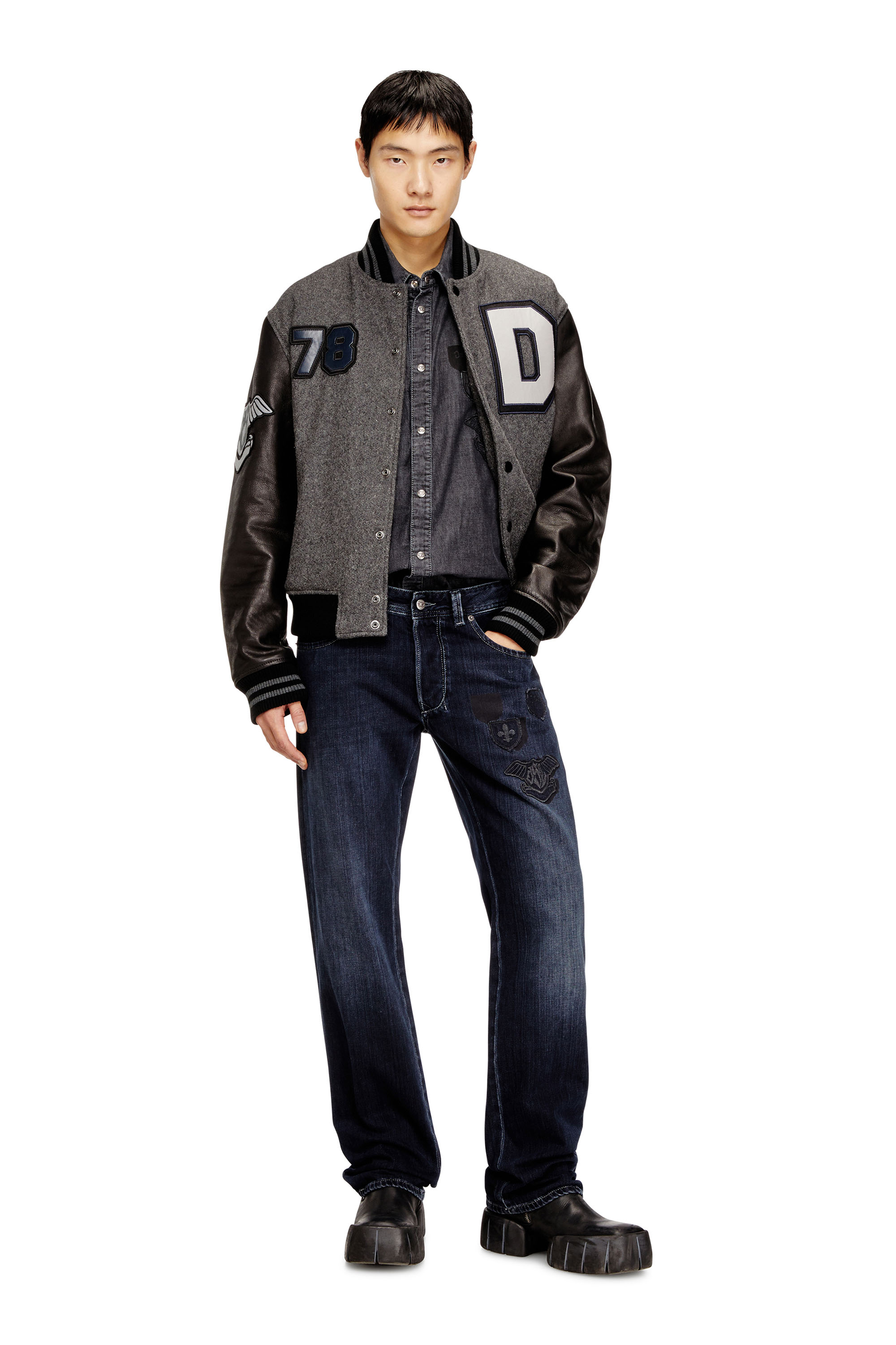 Diesel - Regular Jeans 1985 Larkee 09Q19 Uomo, Blu Scuro - Image 2