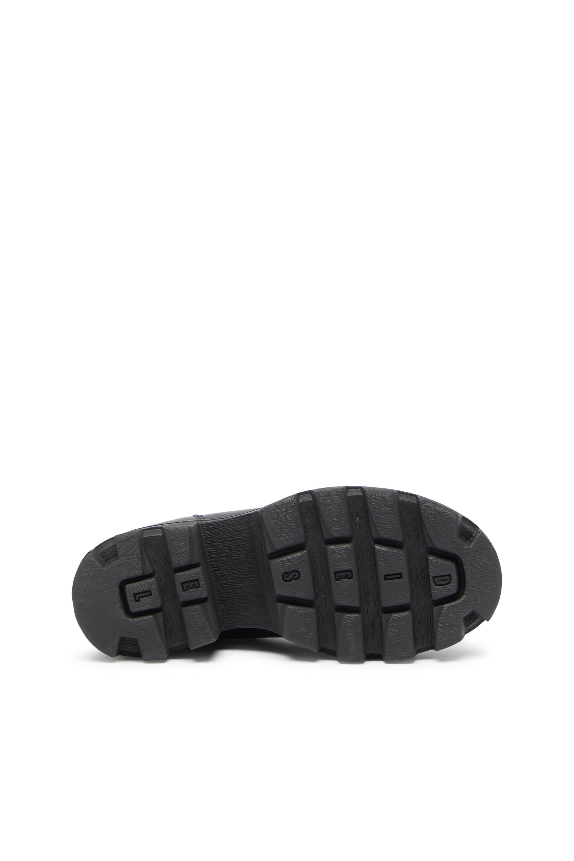 Diesel - D-HAMMER CHUNKY W, D-Hammer - Stivali in pelle con suola carrarmato Donna in Nero - 5