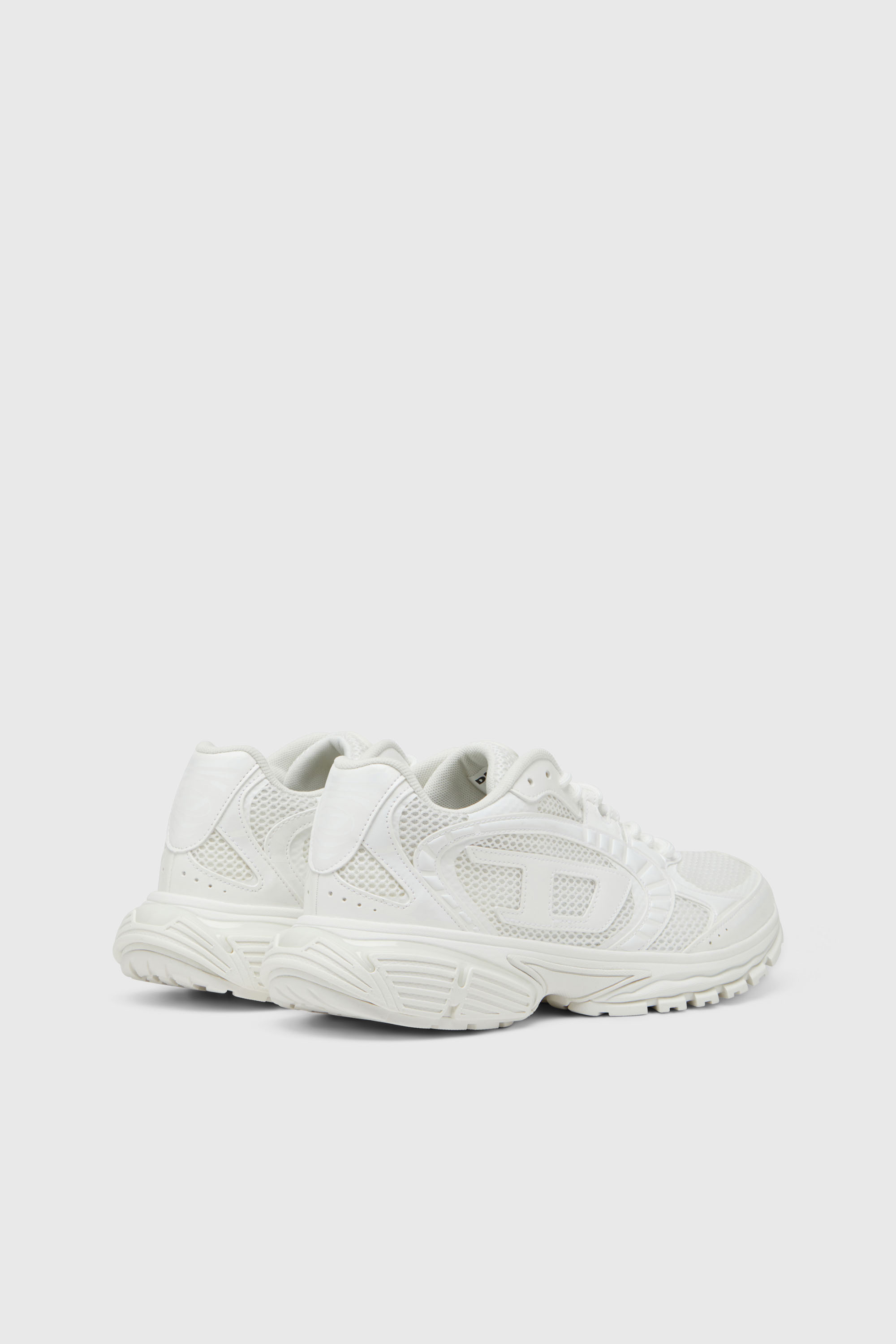 Diesel - S-PRO-V-DENSE LOW, S-Pro-V-Dense-Sneaker in rete con logo Oval D Uomo in Bianco - 3