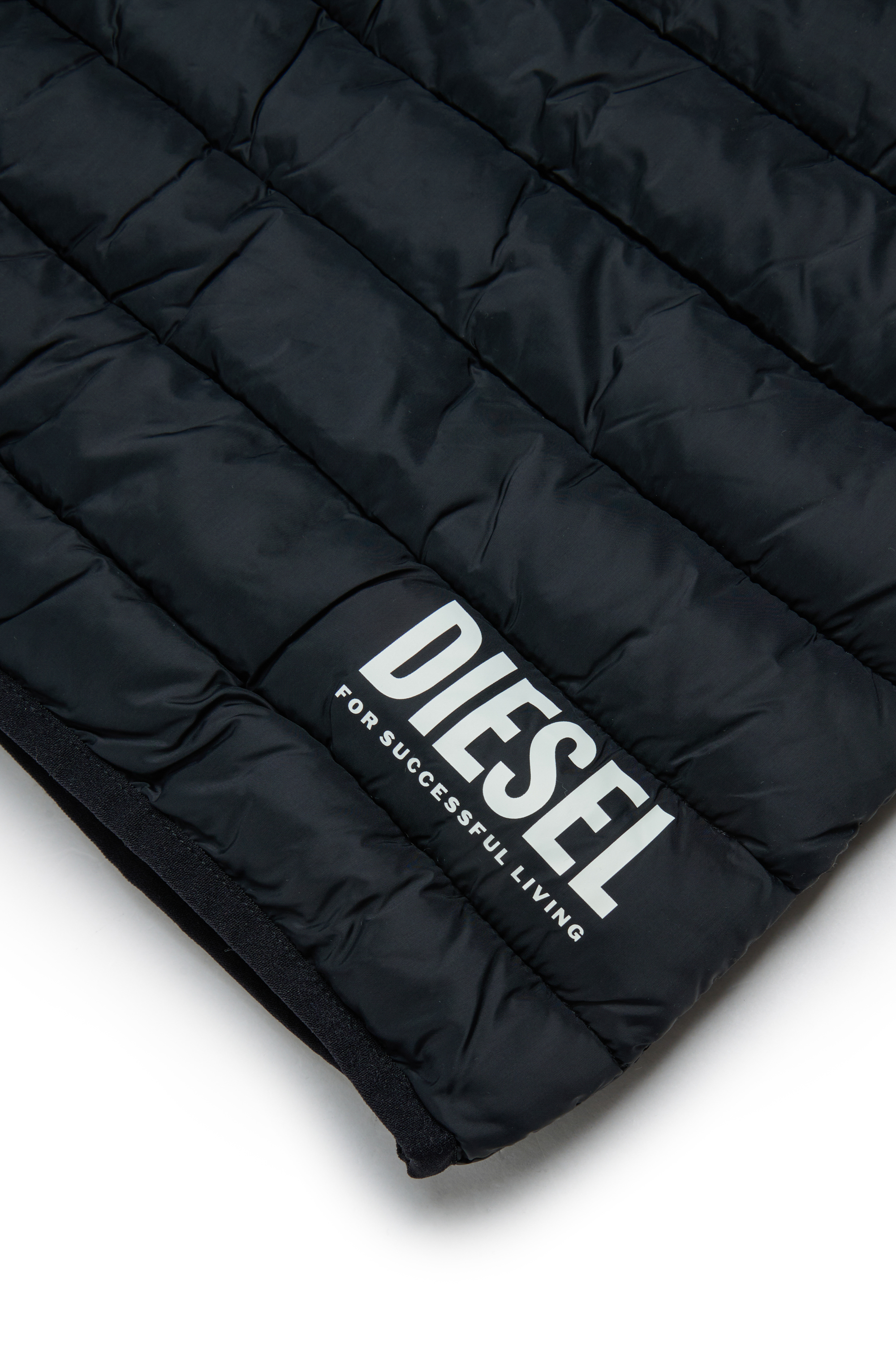 Diesel - JTEMPLY, Gilet imbottito in nylon con cappuccio Unisex in Nero - 4