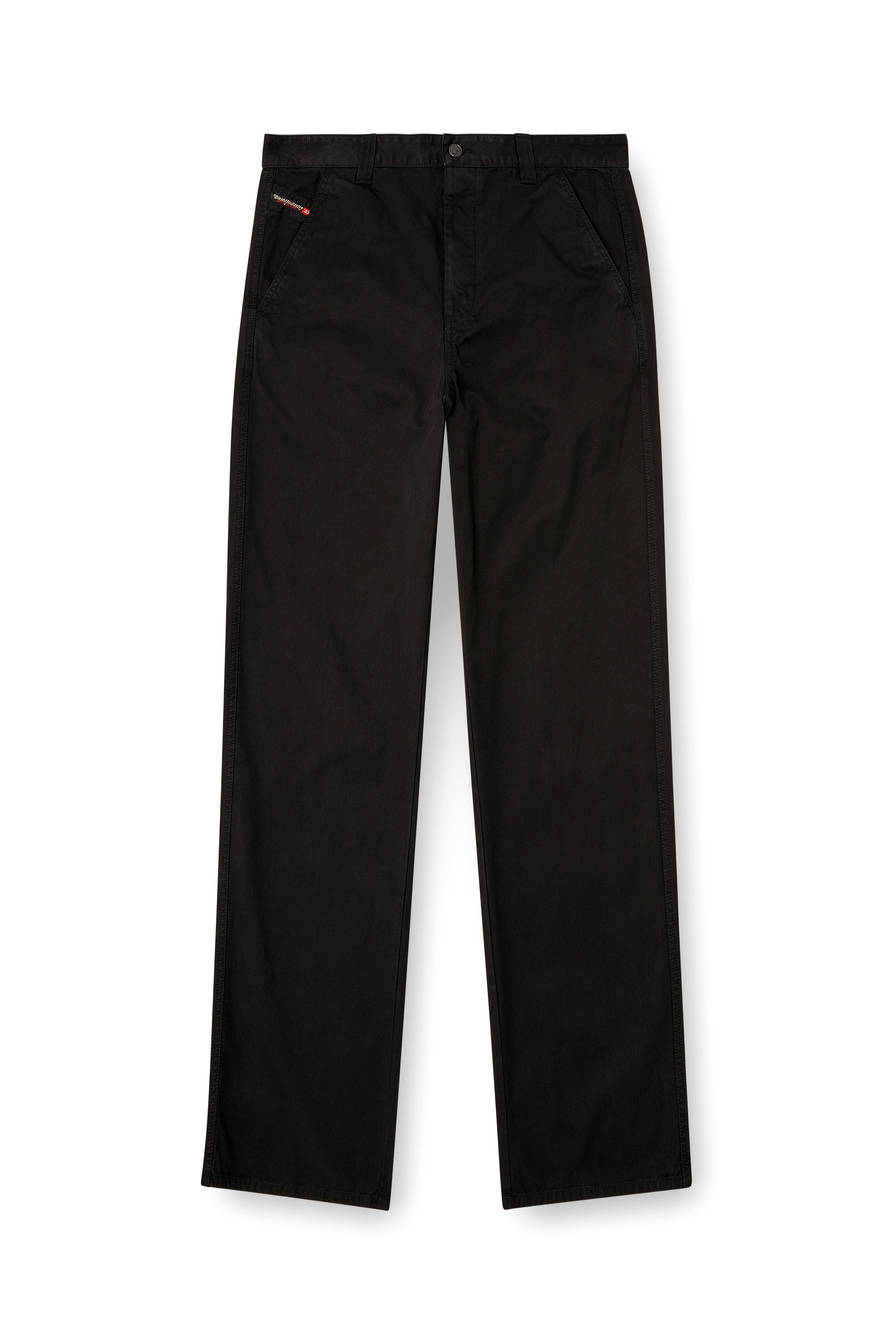 Diesel - P-HANT-CHINO, Pantaloni chino Uomo in Nero - 3