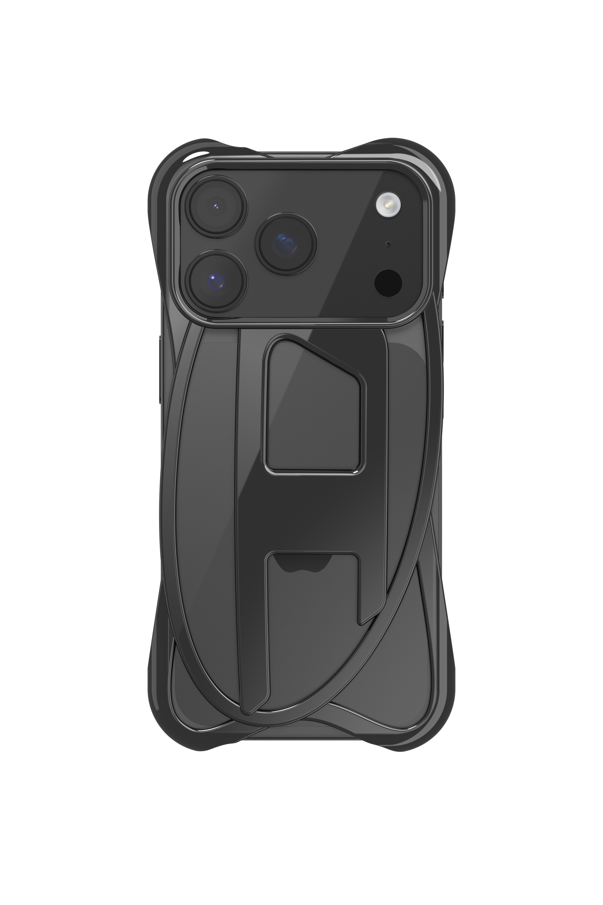 Diesel - 60448  D FRAME CASE, Custodia lucida Caged D per iPhone 17 Pro Unisex in Nero - 2