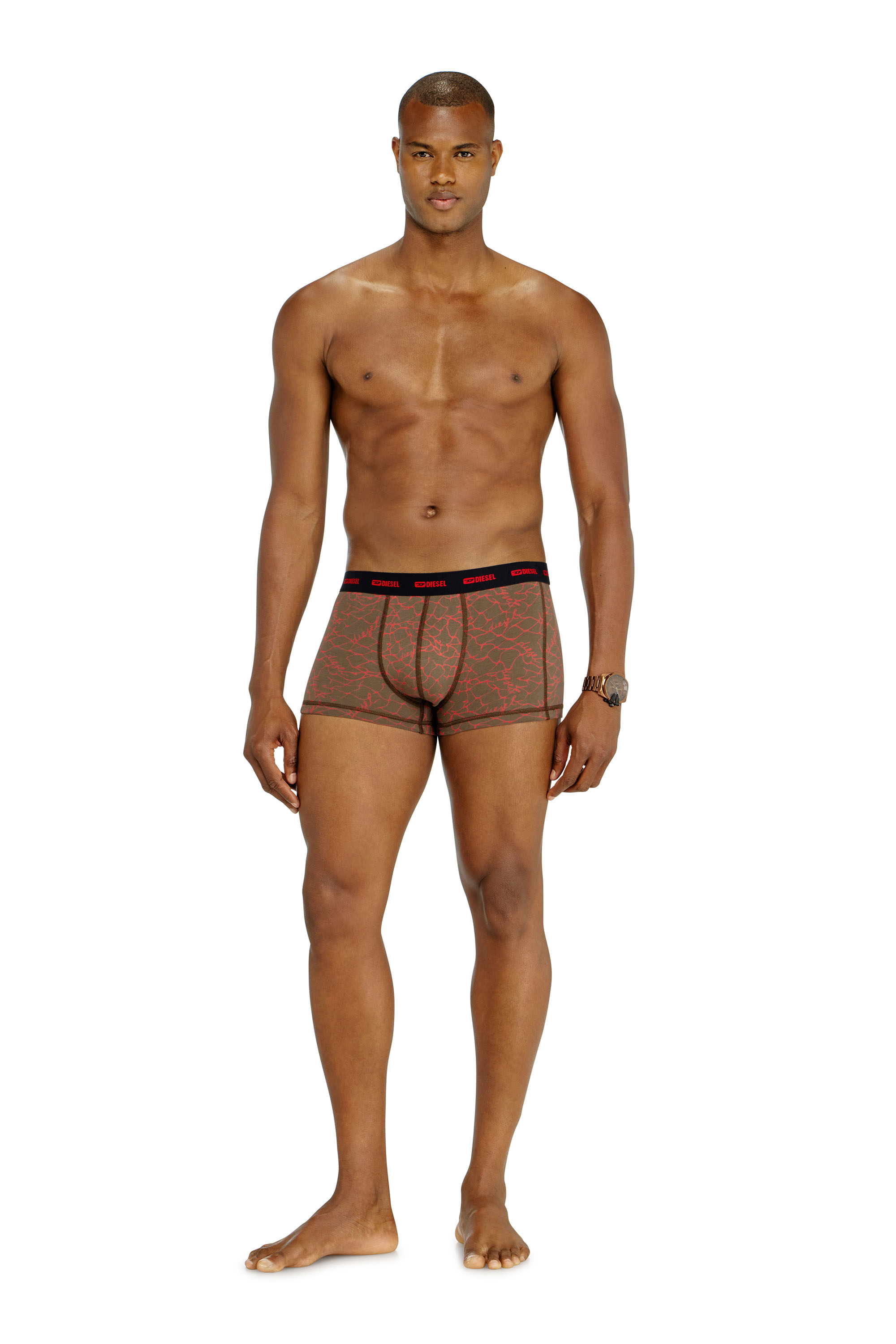 Diesel - DAMIEN-UTLT-3PACK, Set da tre boxer stretch con motivo grafico Uomo in Multicolor - 2
