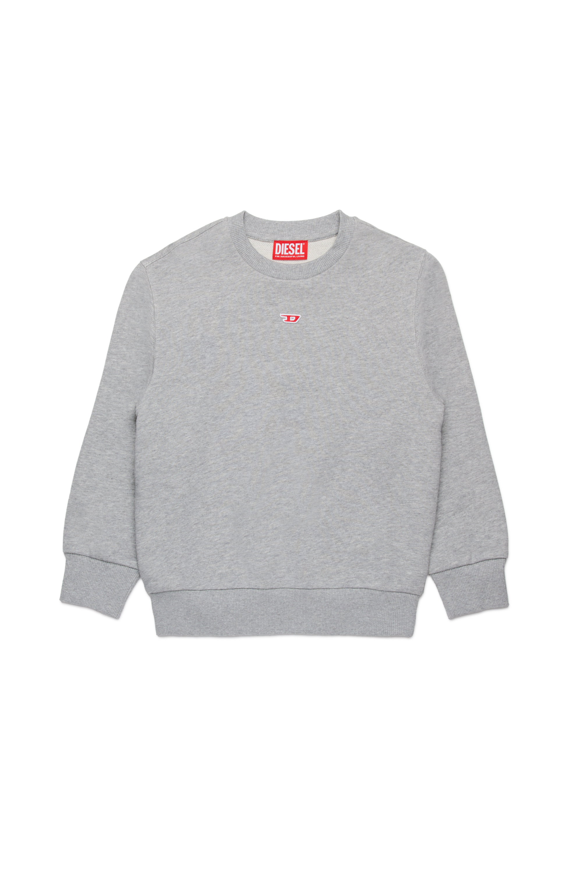 Diesel - SGINND OVER, Felpa con logo D Unisex in Grigio - 1