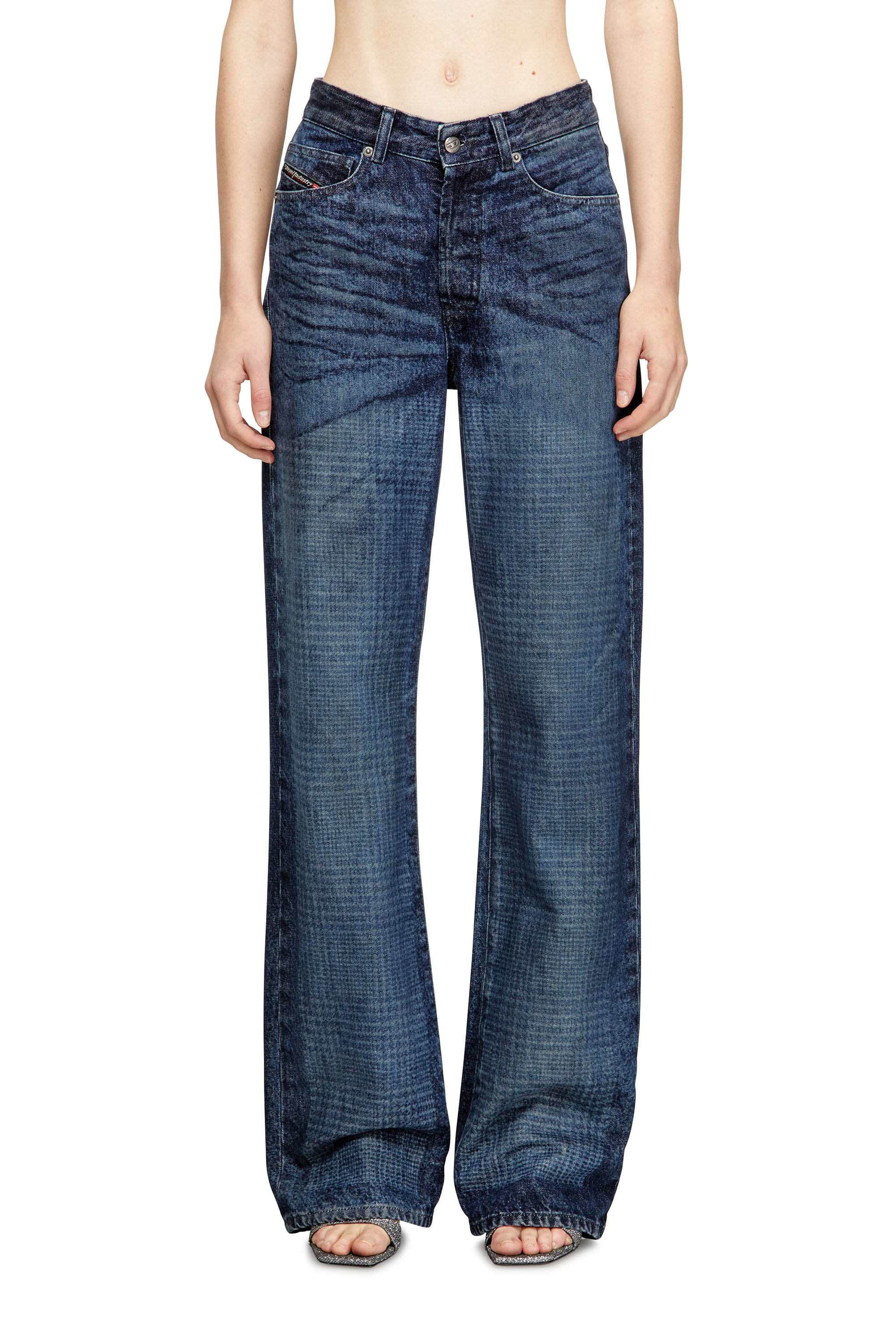 Diesel - Regular Jeans 1971 D-Sent 007CV Donna, Blu Scuro - Image 1
