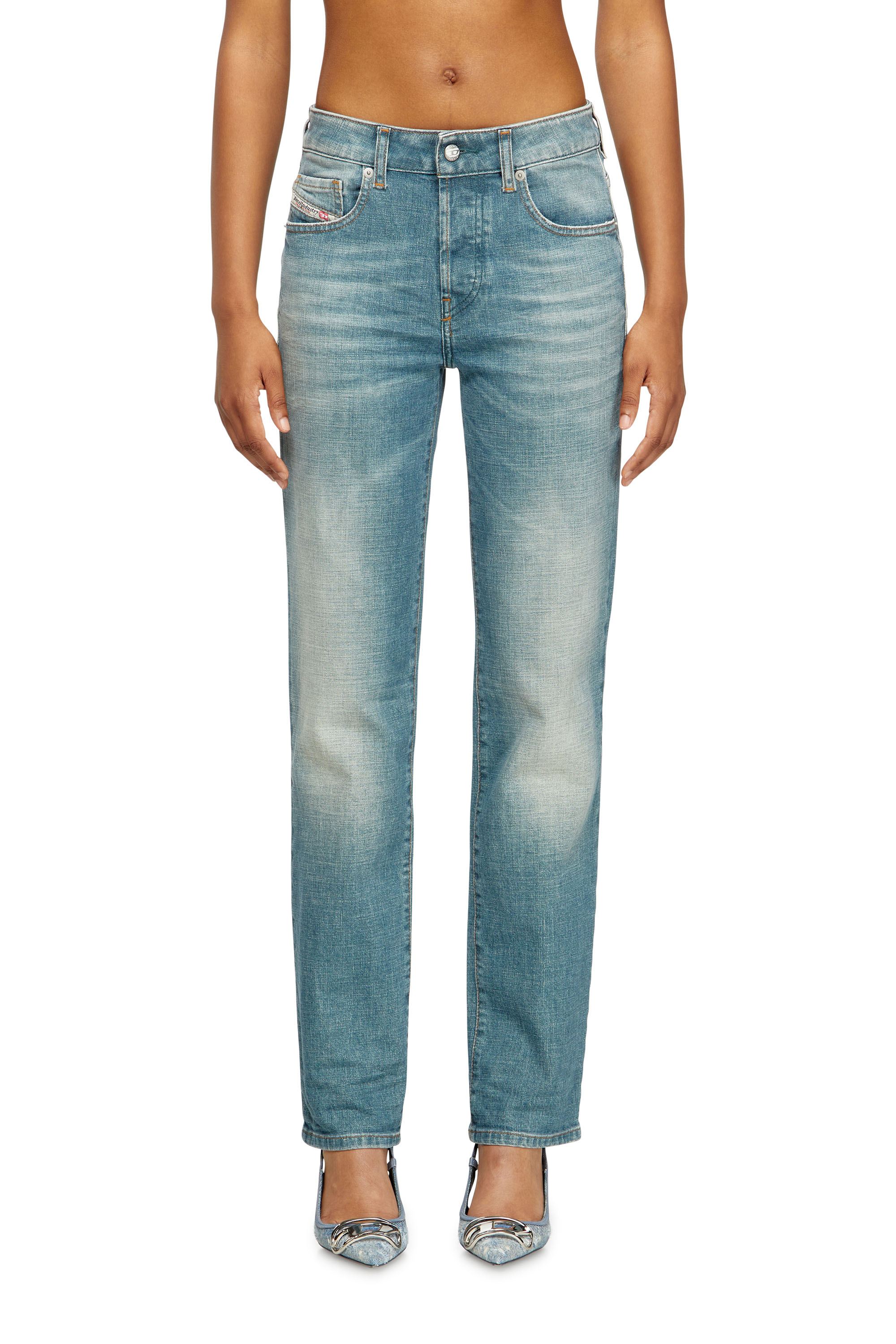 Diesel - Regular Jeans 1989 D-Mine 09M58 Donna, Blu medio - Image 1