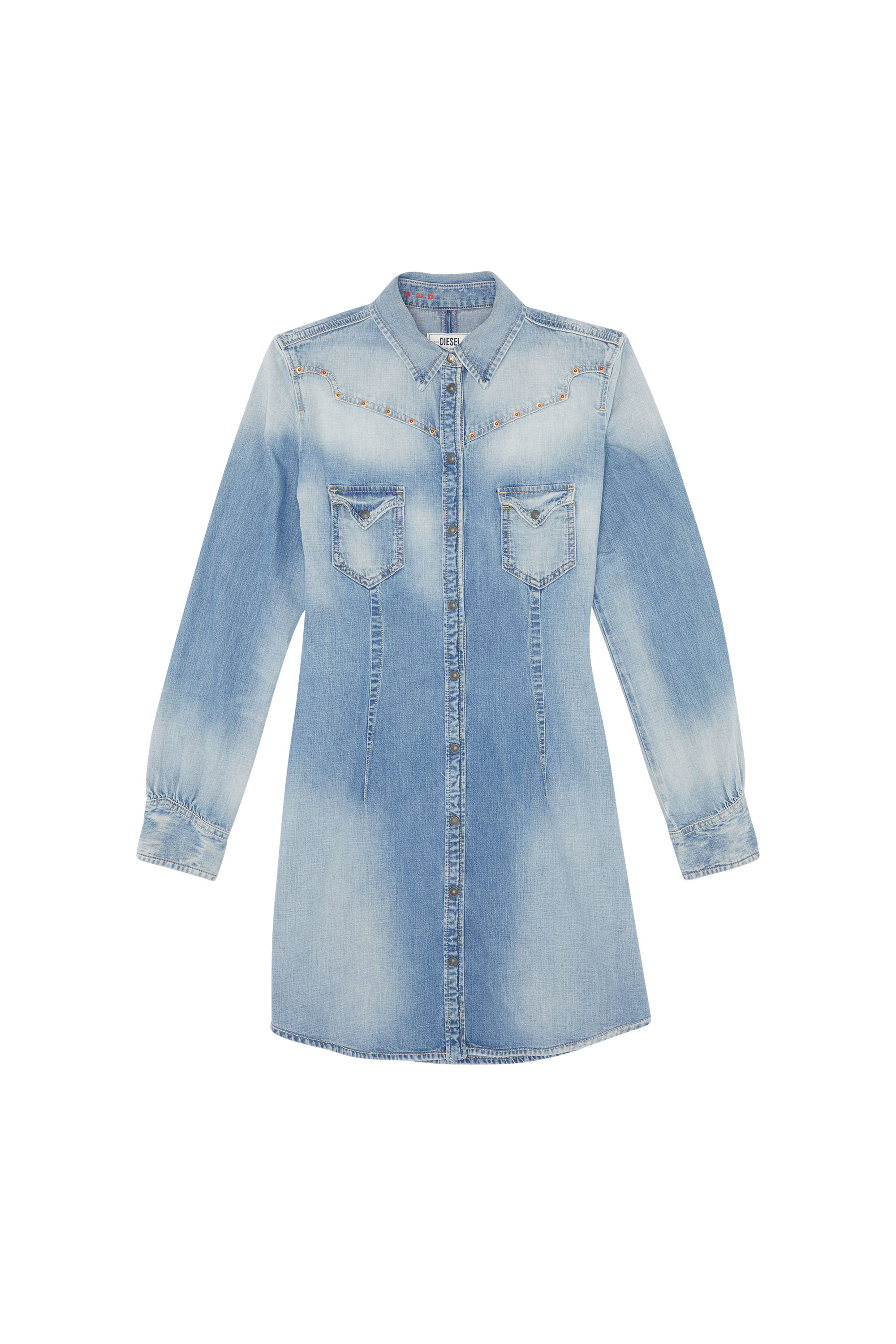 Diesel - SH DENIM SHIRT, Diesel Donna - Camicie in Denim Blu chiaro Donna in Blu - 1