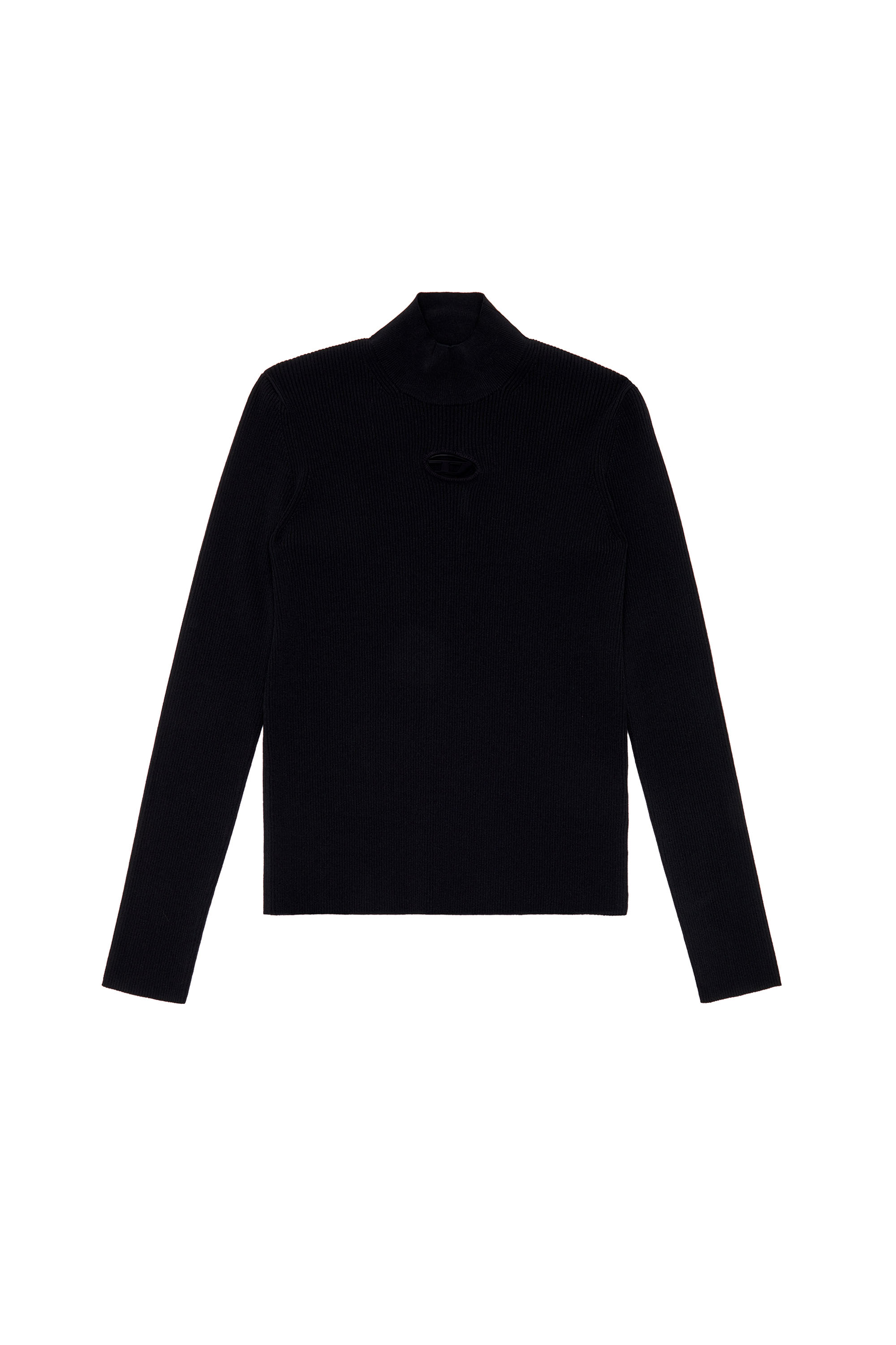 Diesel - K-ZACKARY, Maglia a lupetto con Oval D Uomo in Nero - 3