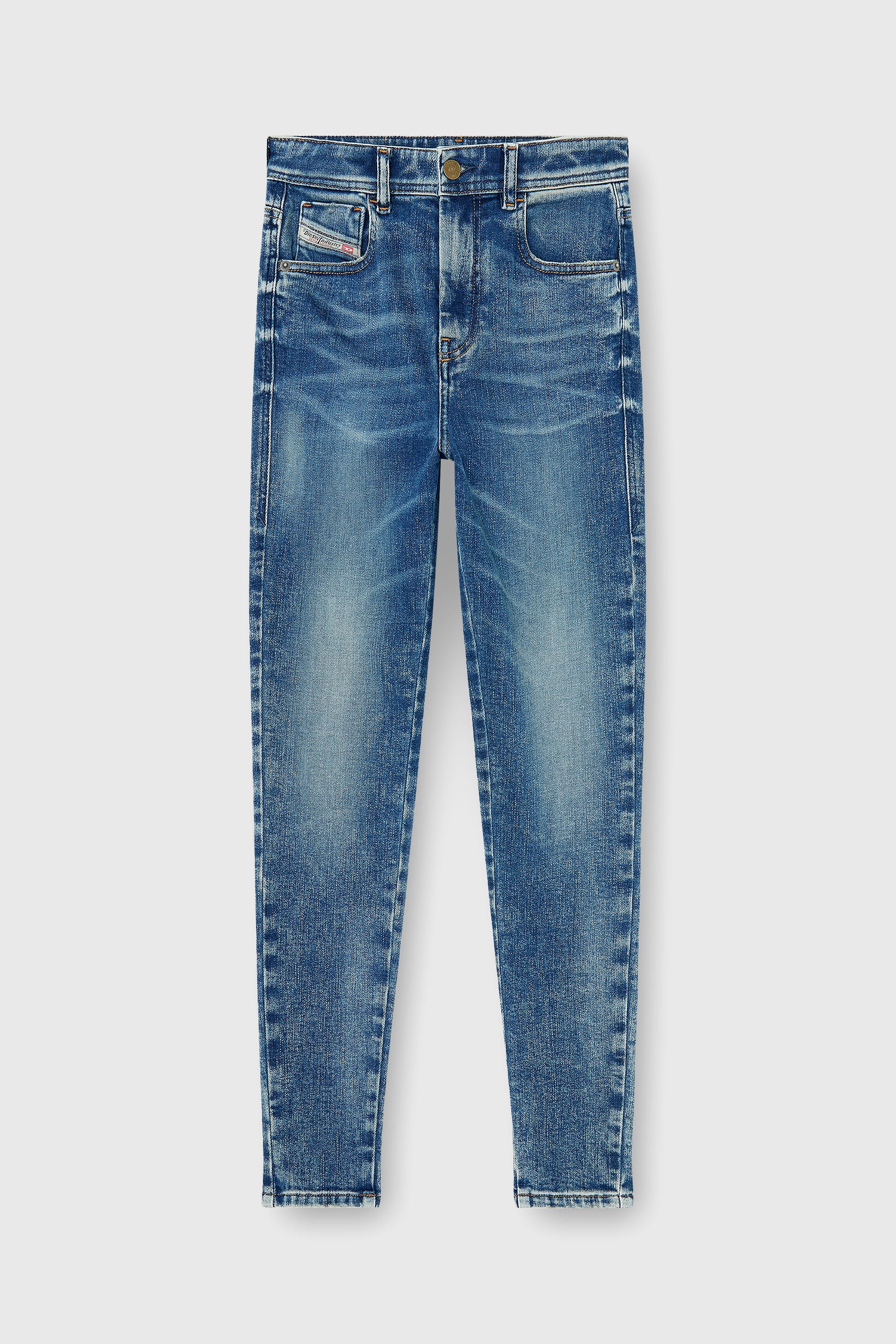 Diesel - Skinny Jeans 1984 Slandy-High 09P72 Donna, Blu medio - Image 2