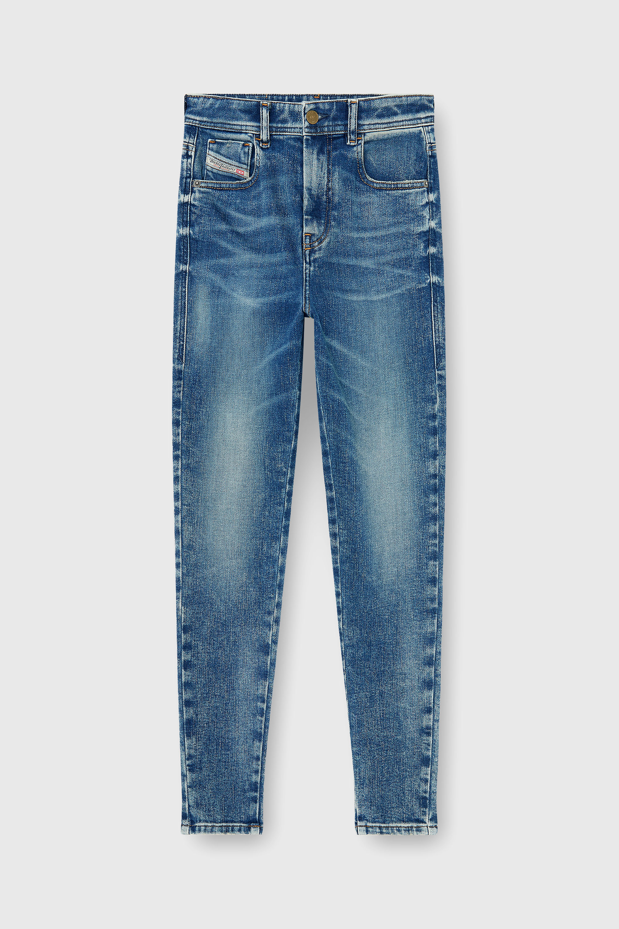 Diesel - Skinny Jeans 1984 Slandy-High 09P72 Donna, Blu medio - Image 6