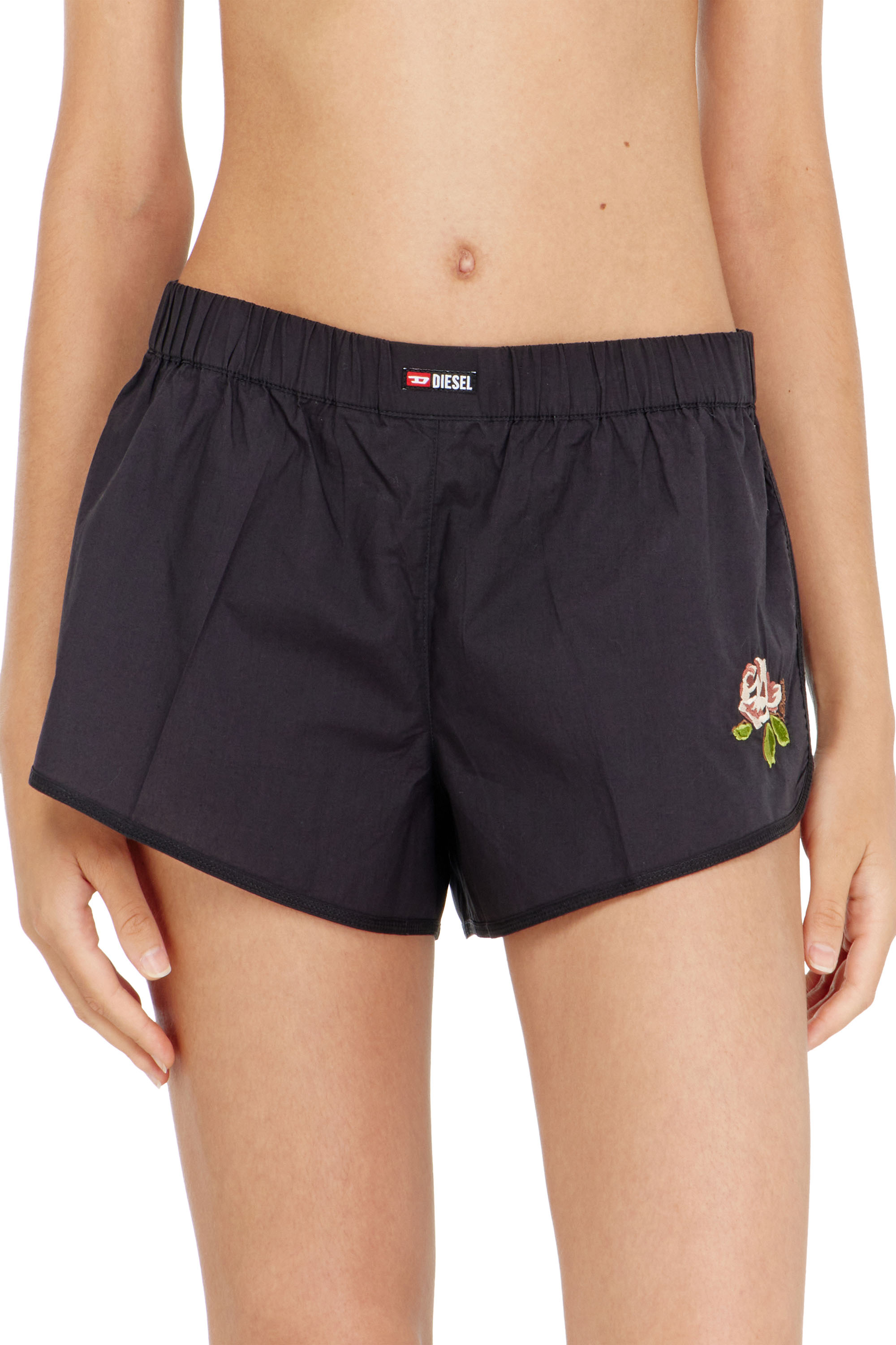 Diesel - ELOISE-D-CORE, Boxer in cotone con ricamo floreale Donna in ToBeDefined - 2