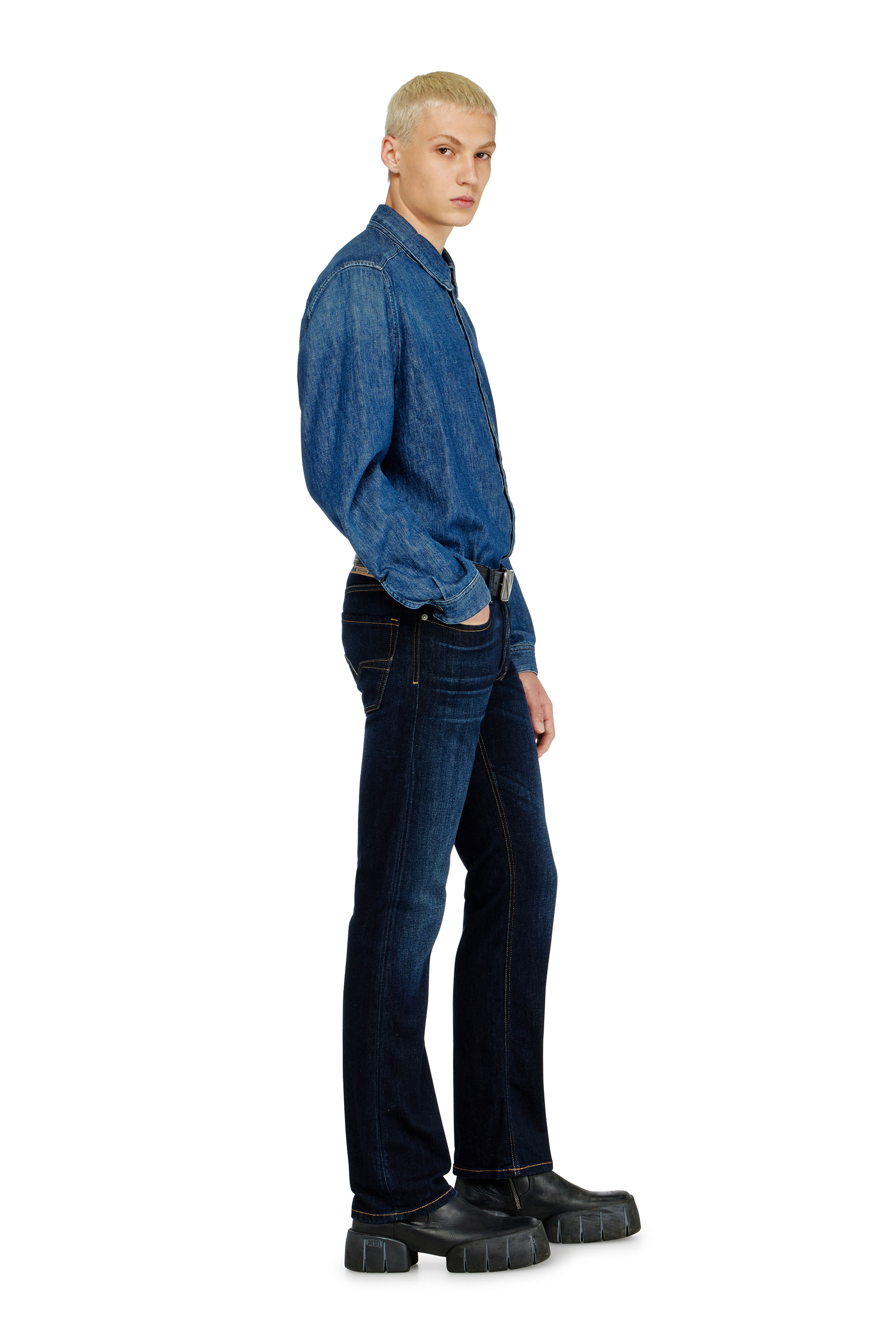 Diesel - Man's Regular Jeans 1985 Larkee 09Q15, Dark Blue - 3