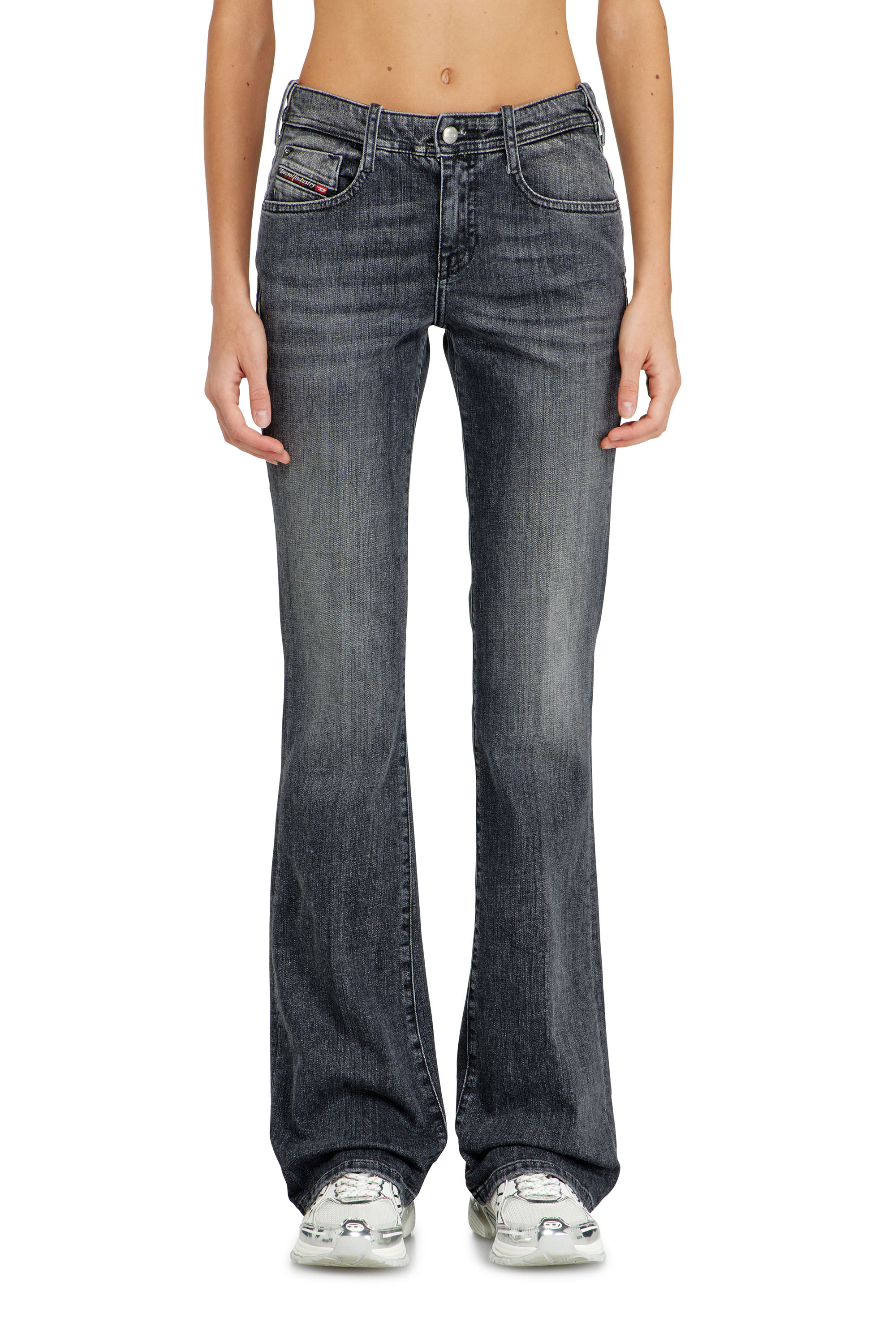 Diesel - Bootcut Jeans 1969 D-Ebbey 09K98 Donna, Nero/Grigio scuro - Image 1