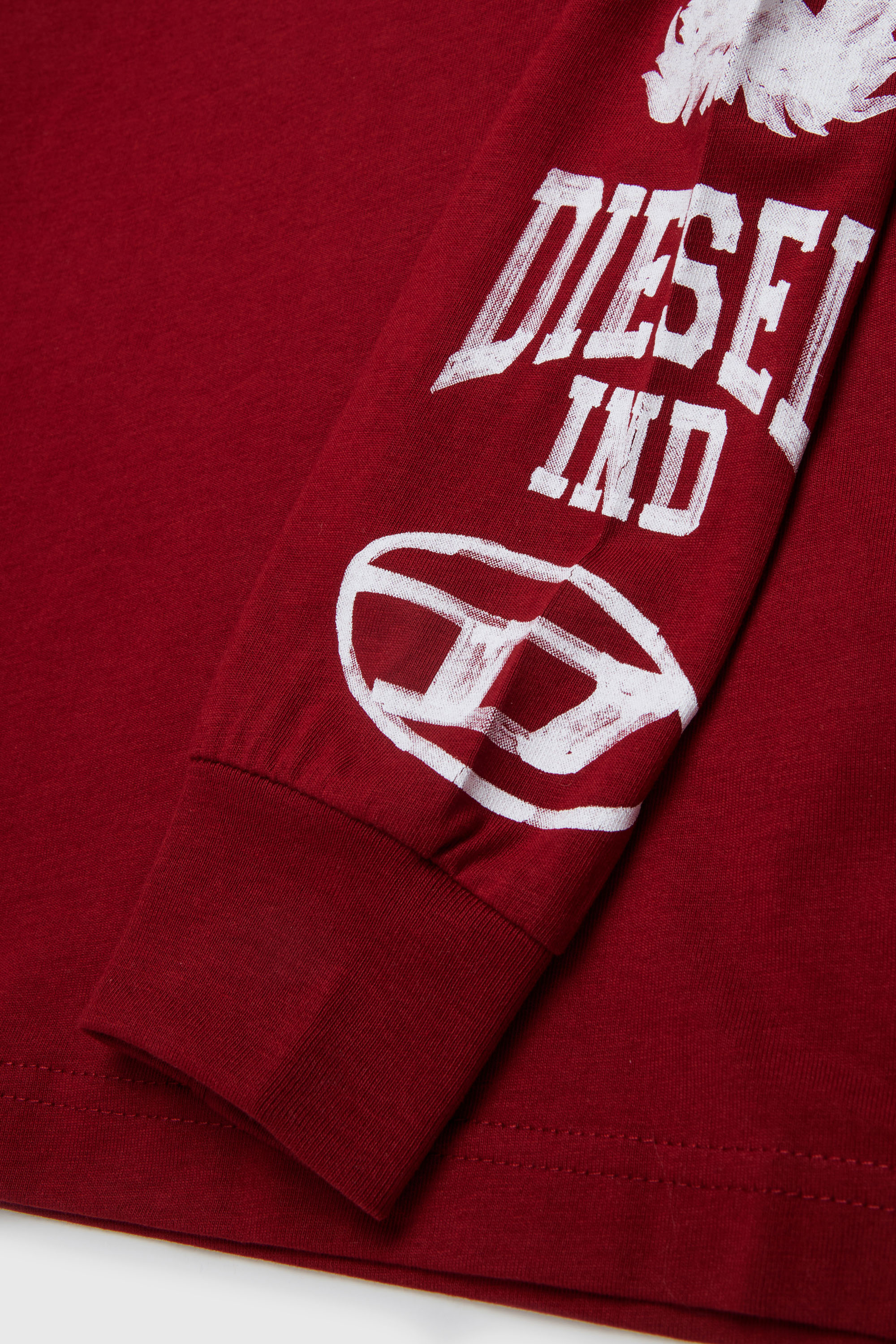 Diesel - TBUNDY OVER, T-shirt a manica lunga con cappuccio e grafica college Uomo in ToBeDefined - 4