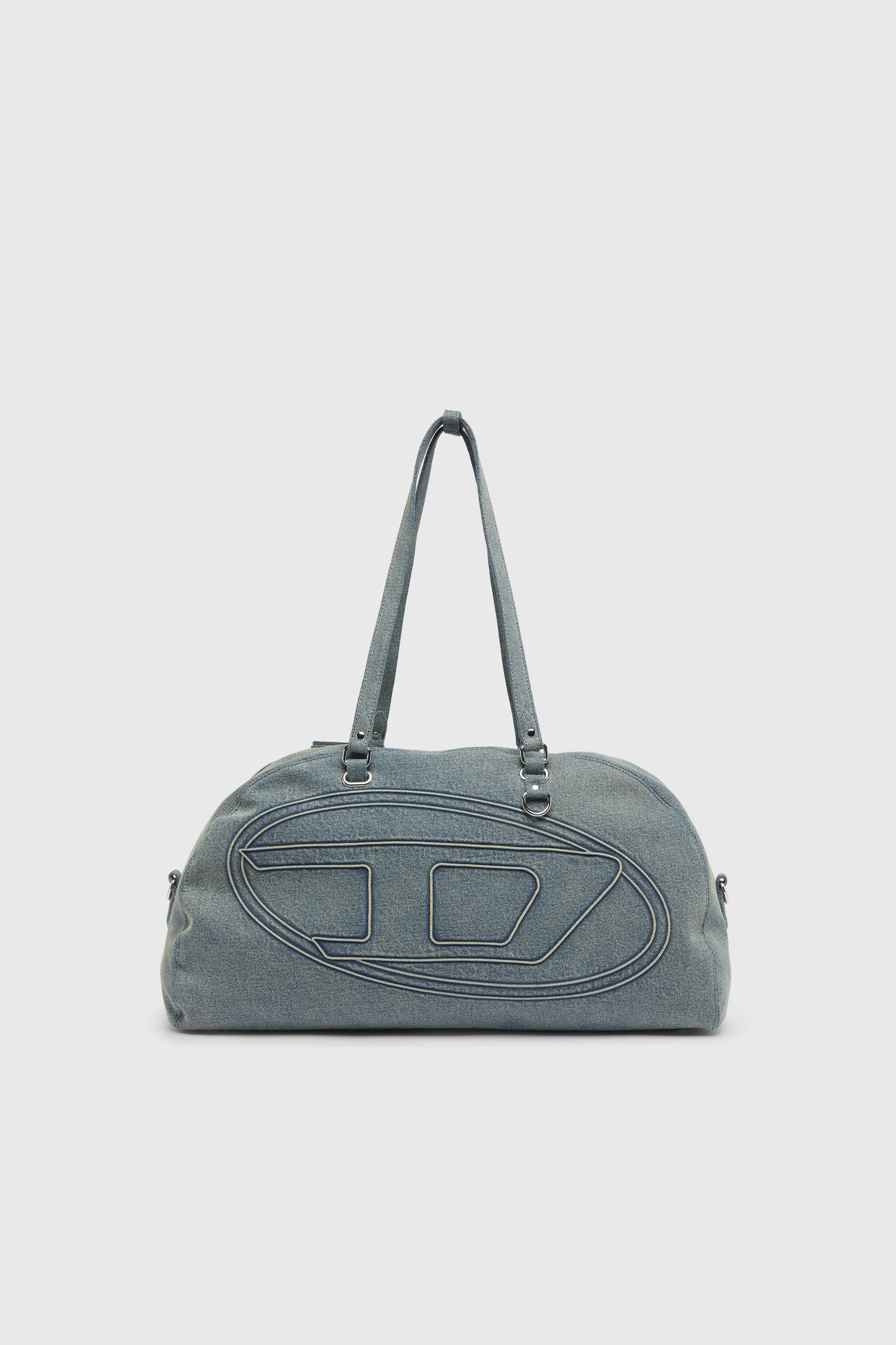 Diesel - 1DR DOME SOFT DUFFLE XL, 1DR Dome-Borsa duffle in denim con logo Oval D Unisex in Blu - 1
