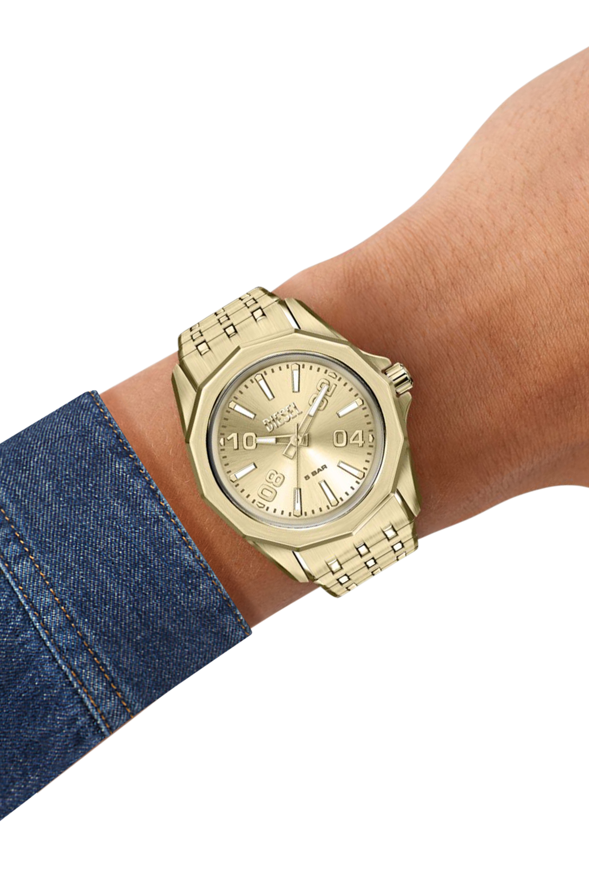 Diesel - DZ2239 WATCH, Orologio Stinger in acciaio color oro Uomo in Oro - 7