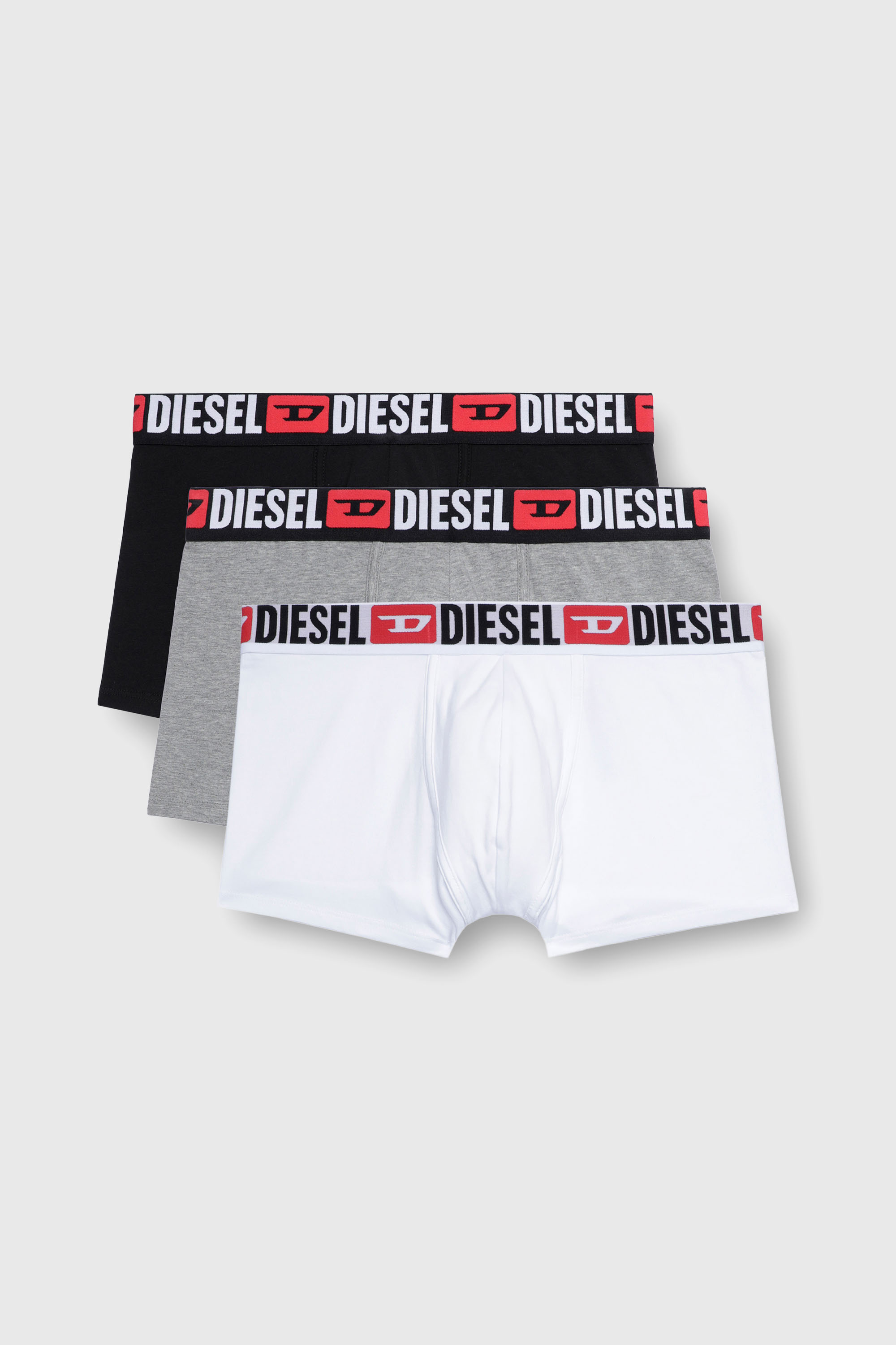 Diesel - UMBX-DAMIENTHREEPACK, Set da tre boxer con elastico in vita con logo all-over Uomo in Multicolor - 1