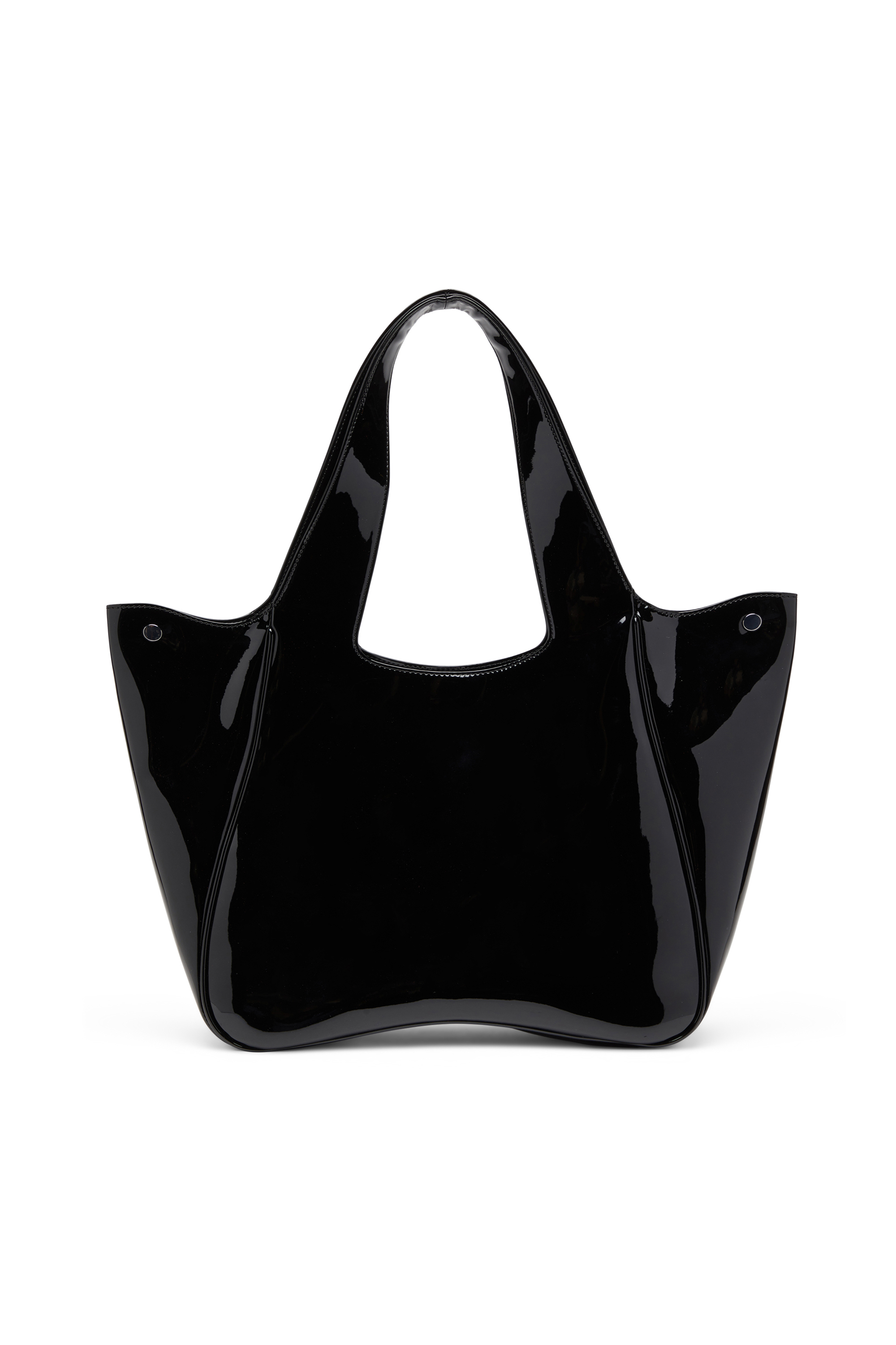 Diesel - PLAY SHOPPER EW, Play-Borsa tote in PU lucido Donna in Nero - 2