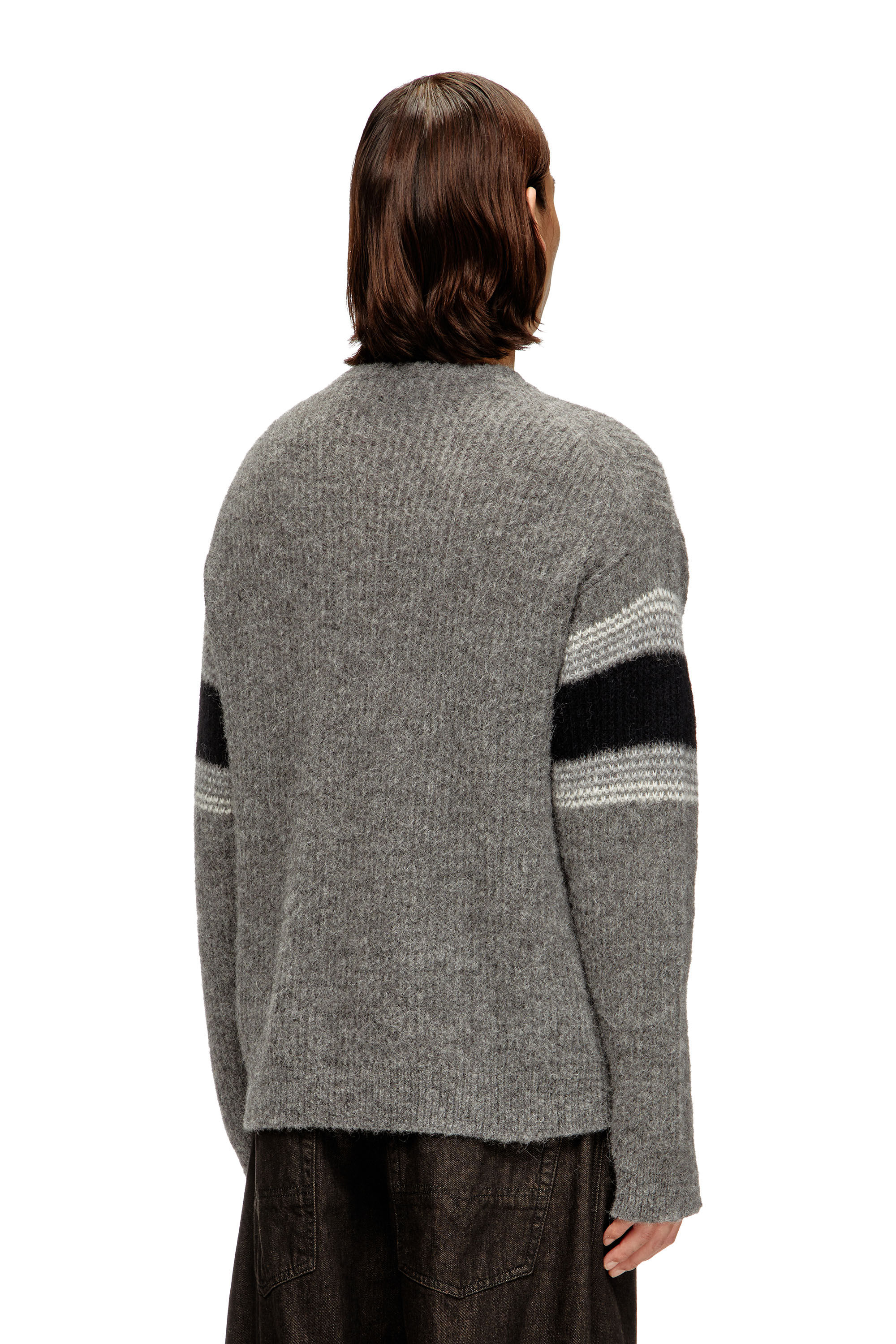Diesel - K-SOREN, Striped jumper in alpaca blend Uomo in Multicolor - 4