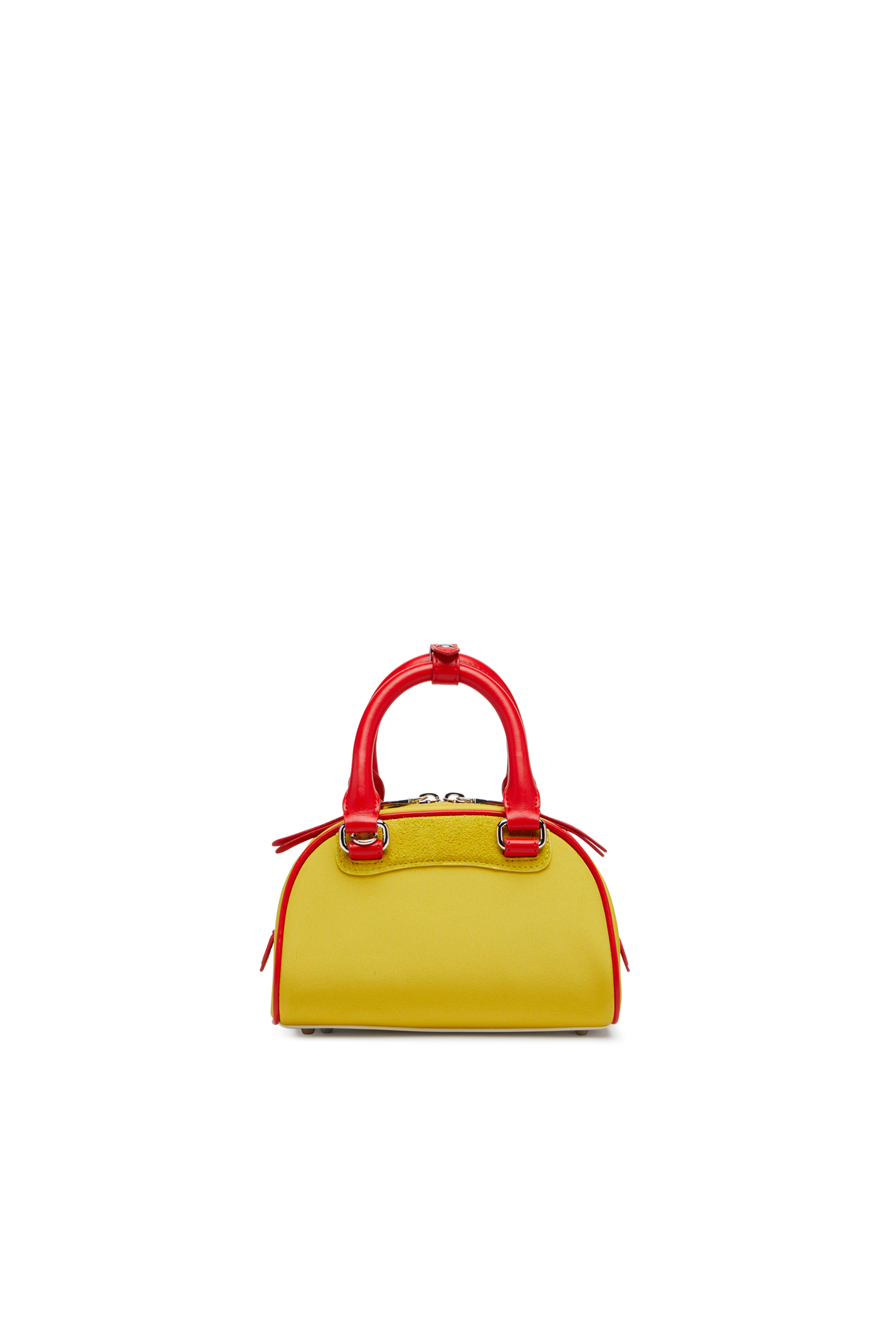 Diesel - 1DR DOME CROSSBODY, Mini borsa bowling colour-block Donna in Giallo - 2