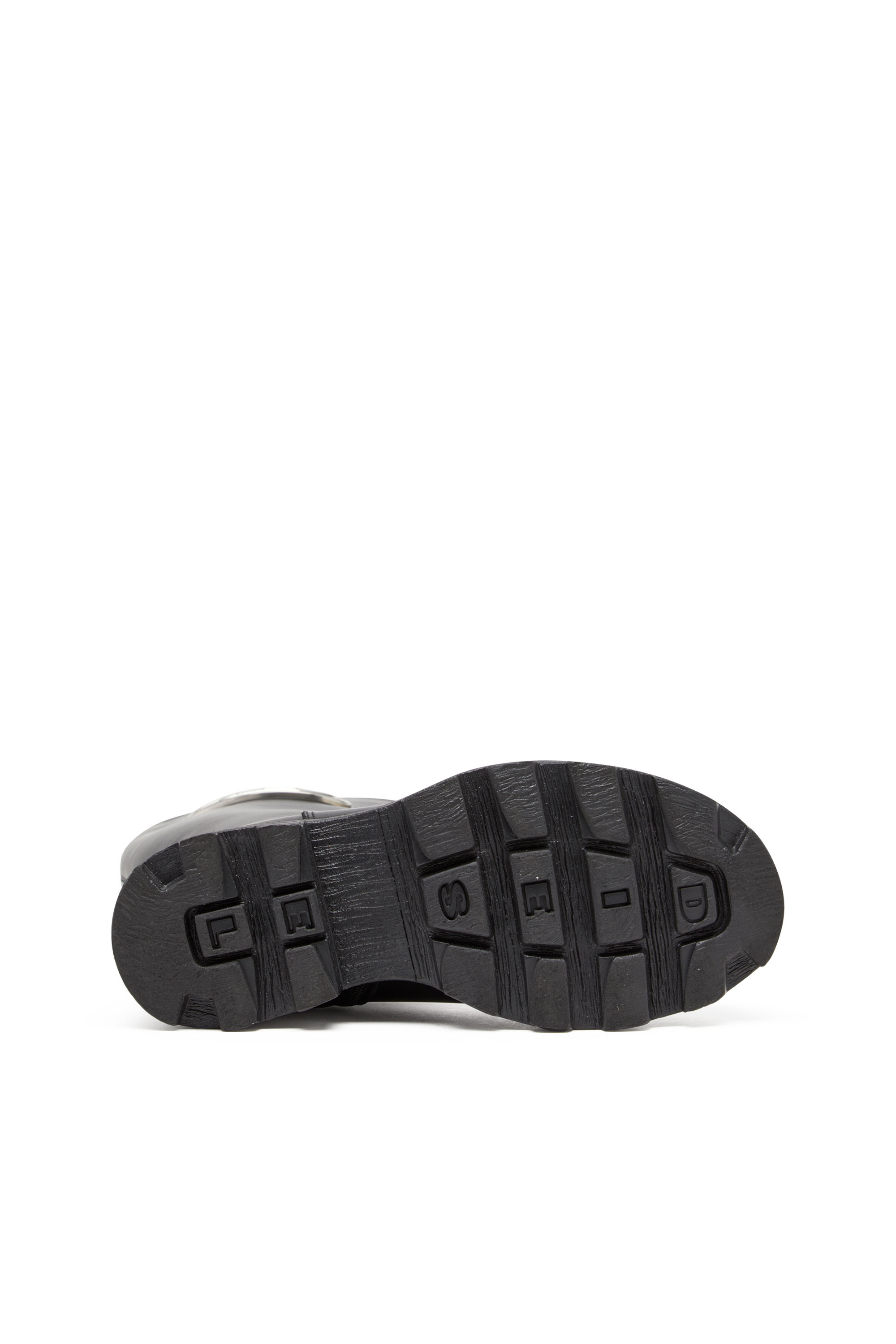 Diesel - D-HAMMER HB D W, D-Hammer-Stivale knee-high in pelle Donna in Nero - 5