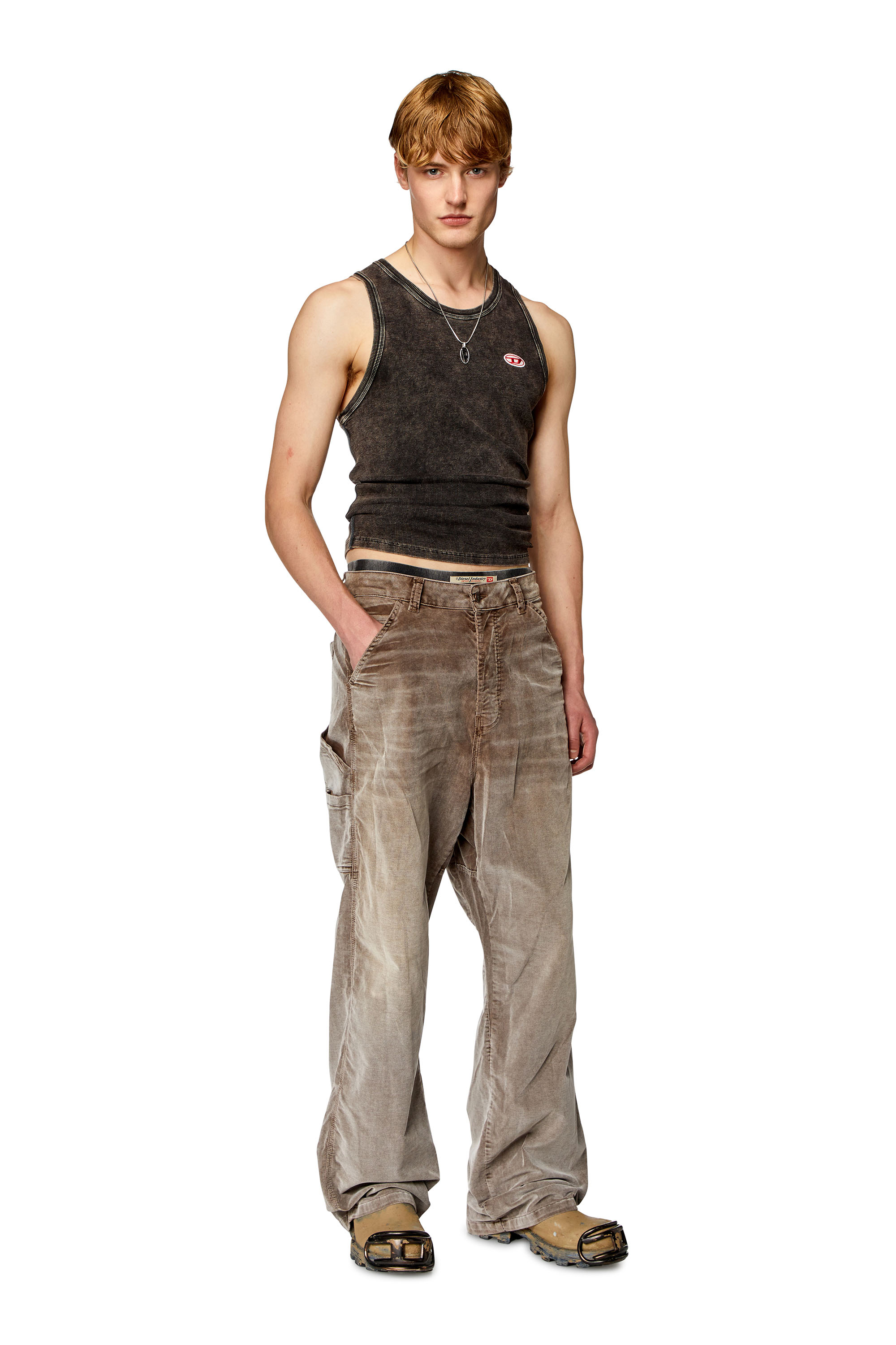 Diesel - Straight Jeans D-Livery 068JF, Marrone - Image 1