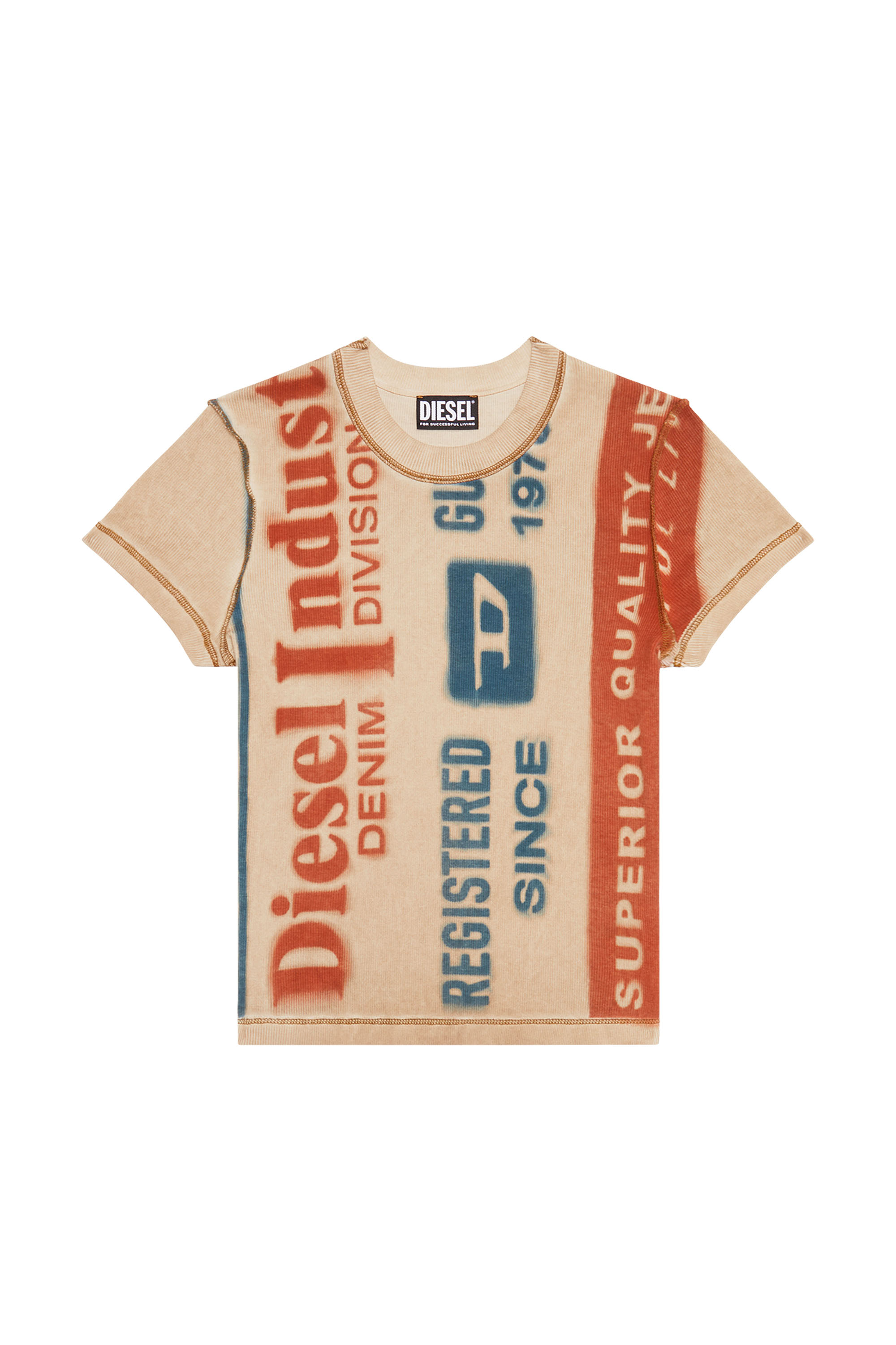 Diesel - T-SKINZY-G2, Beige - Image 3