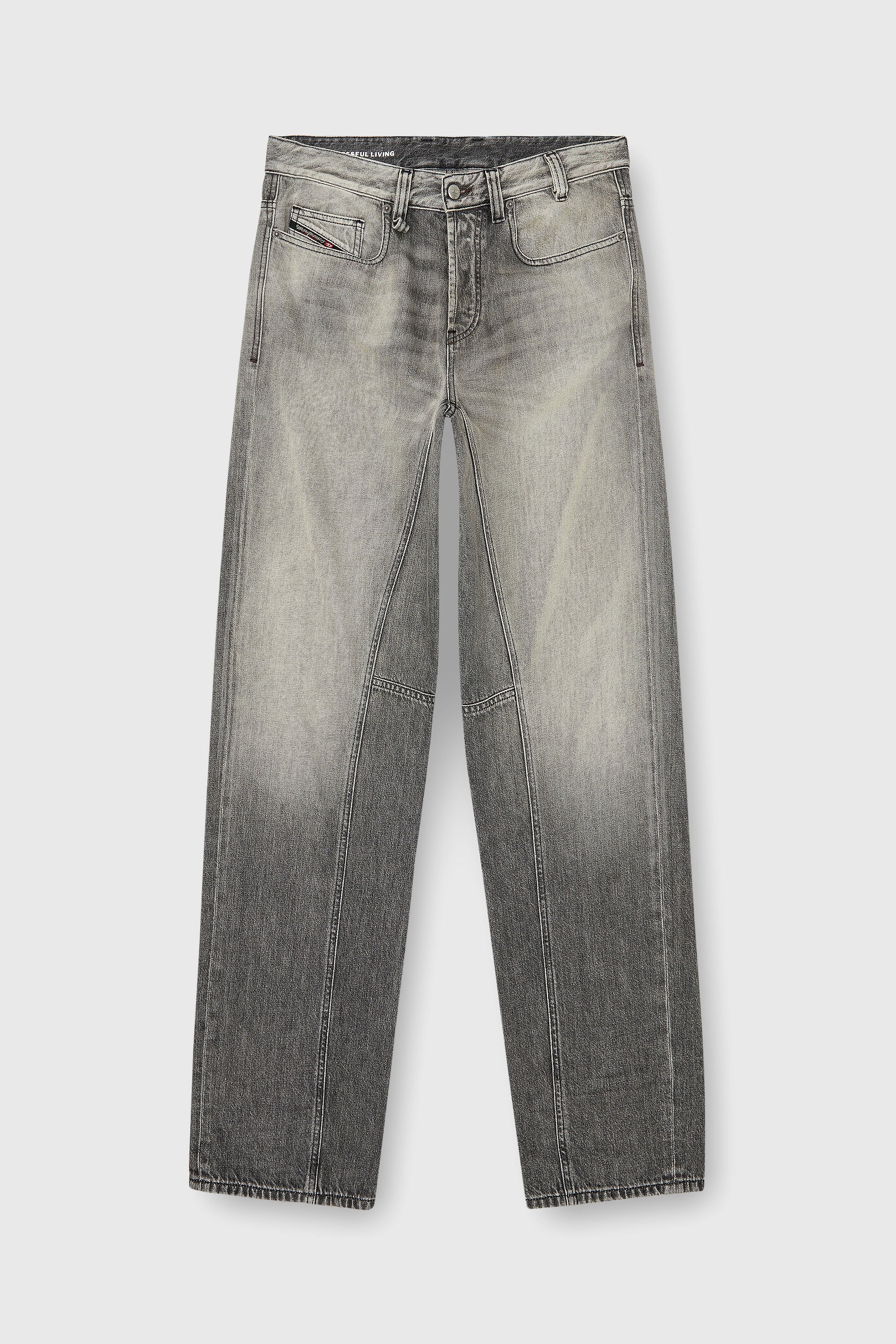 Diesel - Relaxed Jeans 2001 D-Macro 09P56 Uomo, Grigio - Image 2