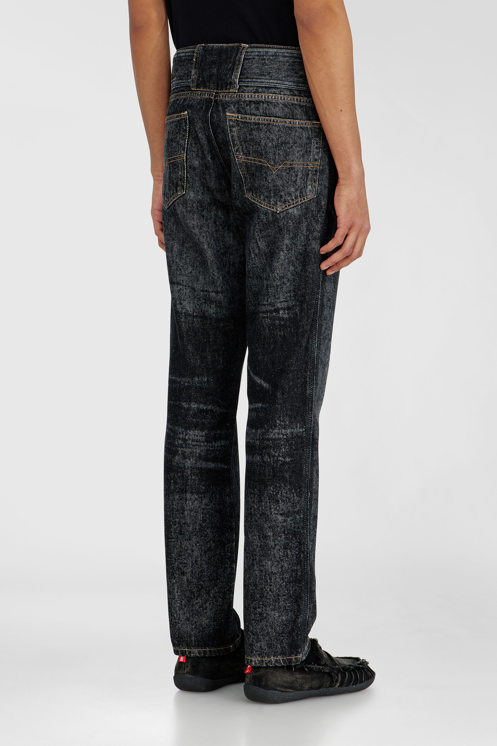 Diesel - Slim Jeans D-Villus 09Q24 Uomo, Nero/Grigio scuro - Image 5