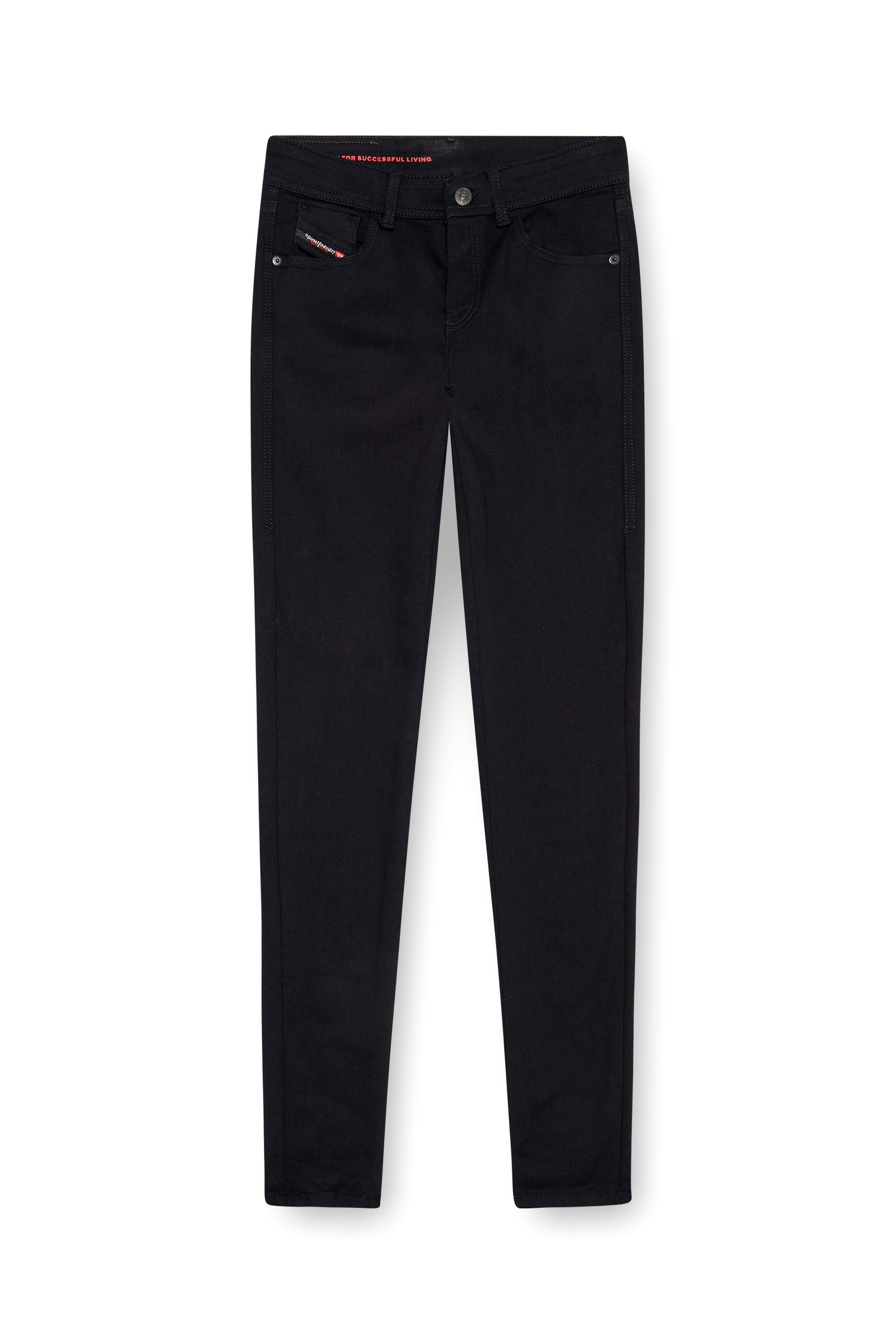 Diesel - Woman's Skinny Jeans 2017 Slandy 069EF, Black/Dark grey - 2