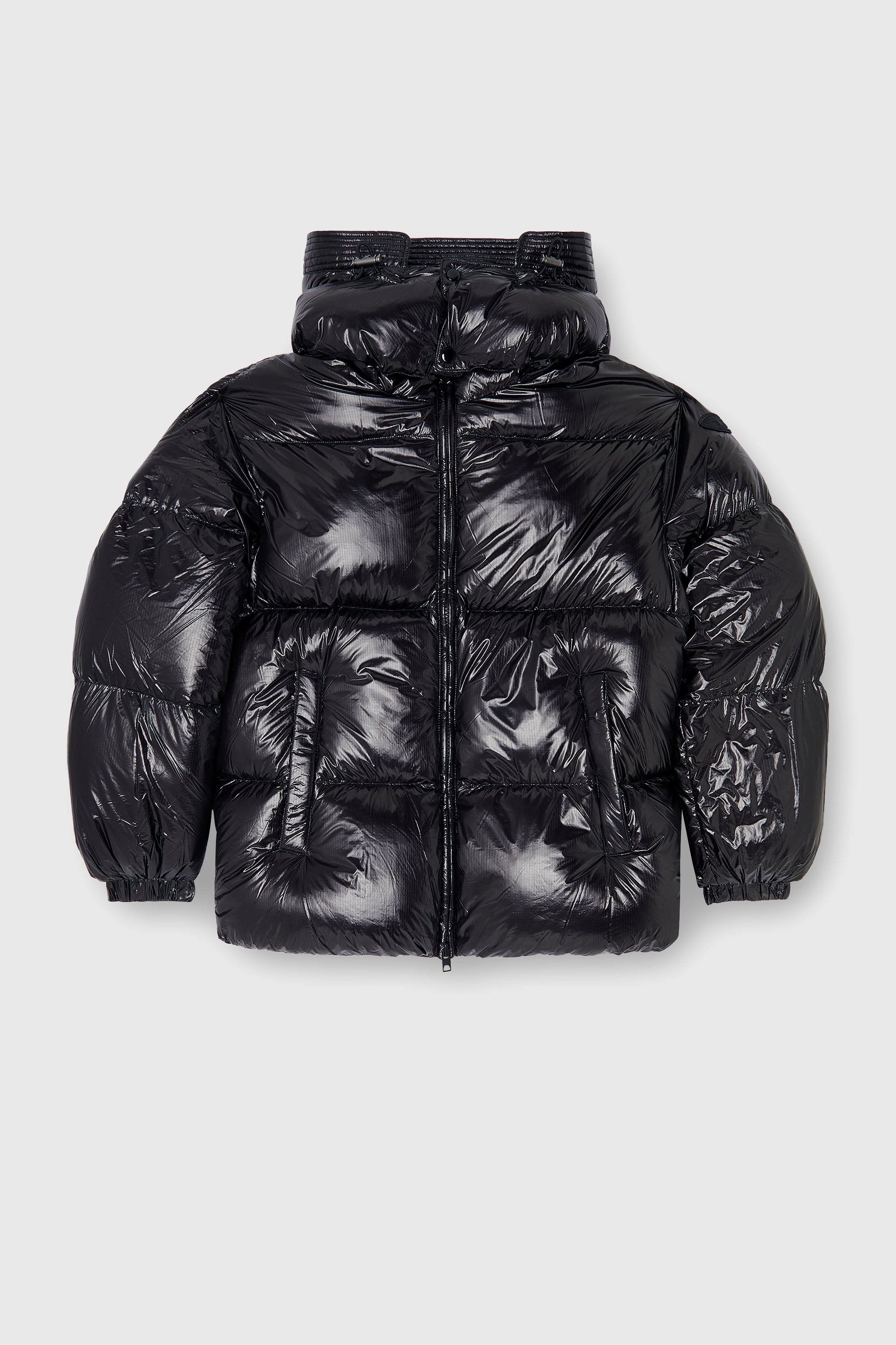 Diesel - W-ROLFYS-WRD-BKCP, Man's Down puffer jacket with detachable hood in Black - 2