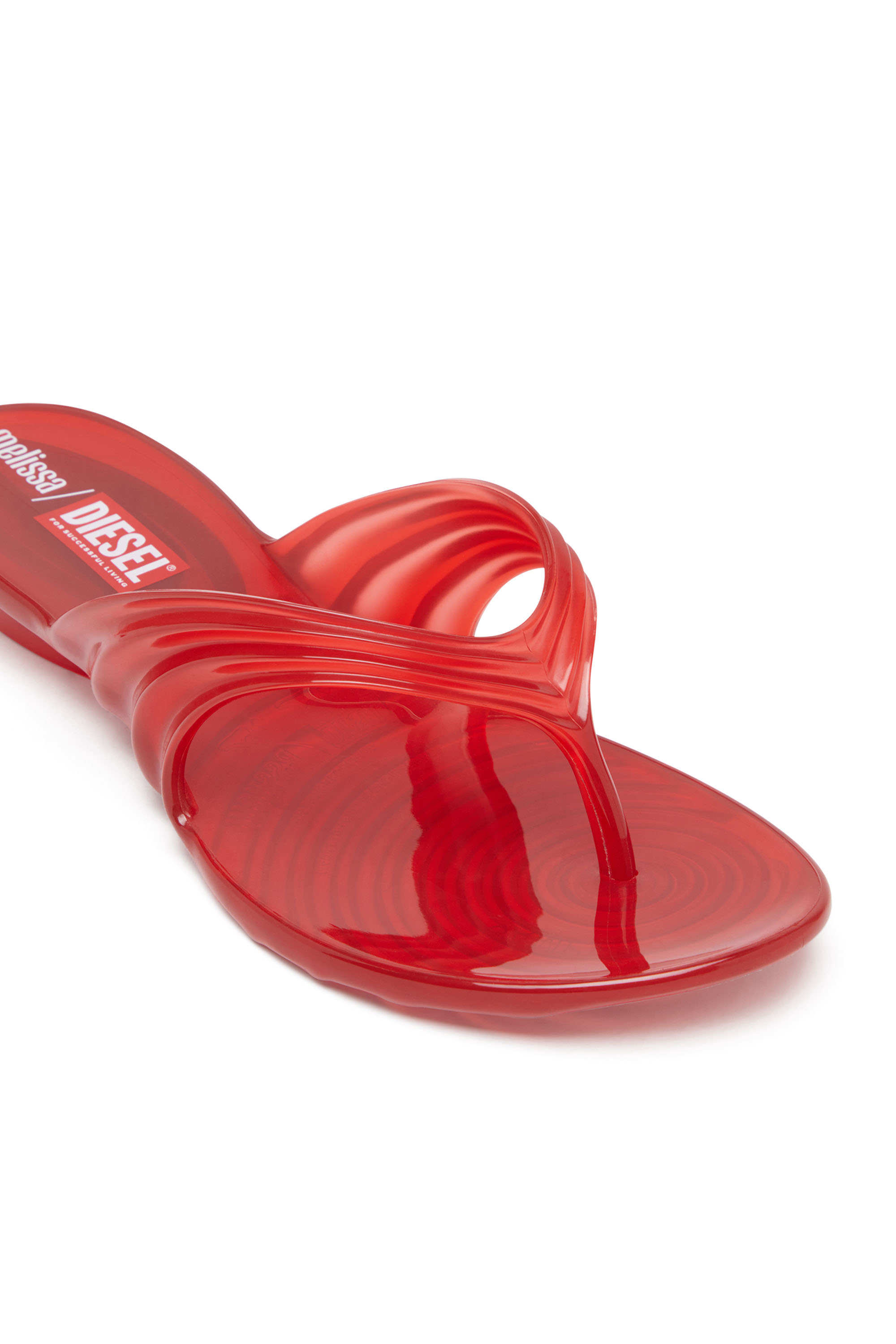 Diesel - MELISSA QUANTUM THONG, Infradito in Melflex&reg; Donna in Rosso - 6