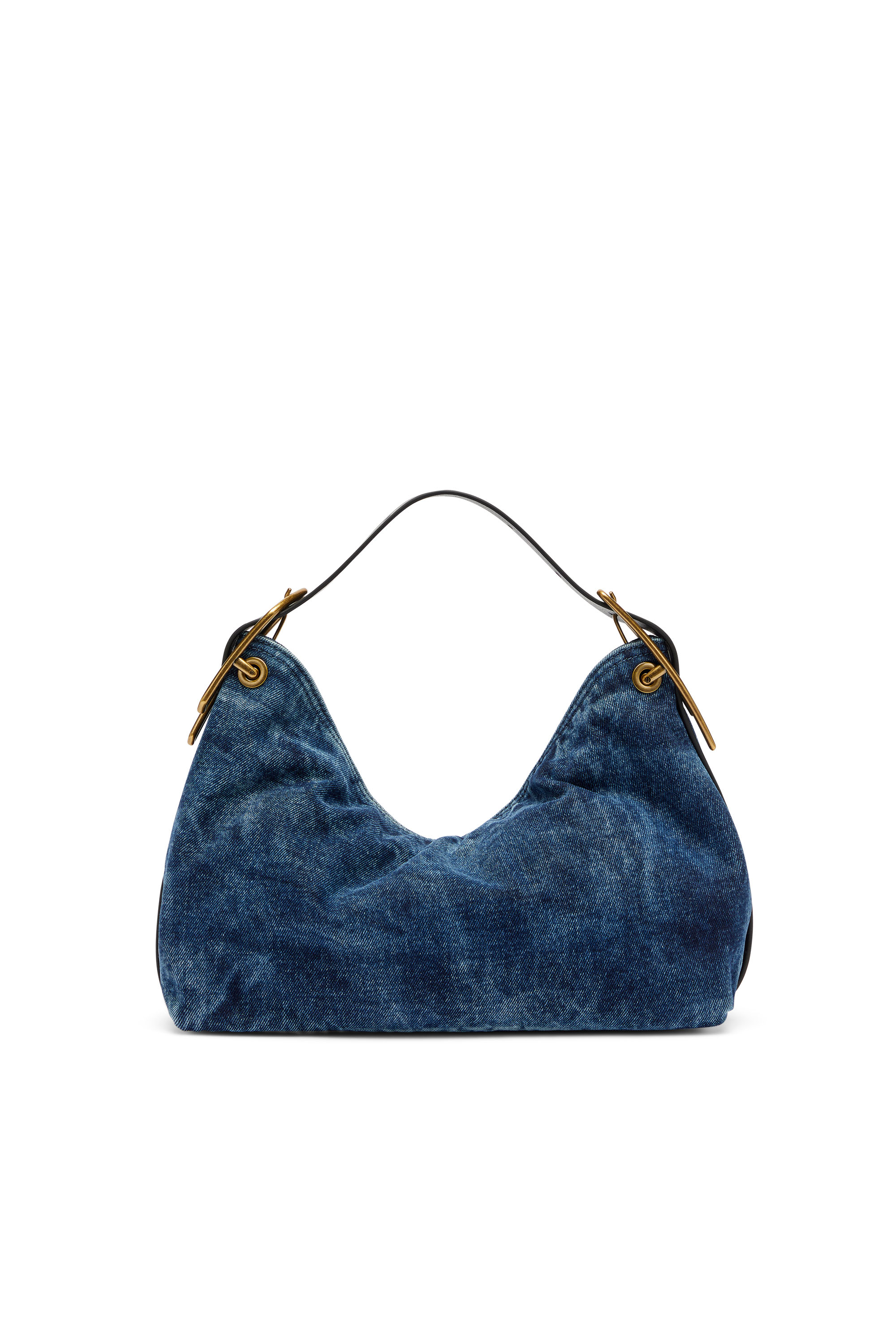Diesel - D-LINE SHOULDER, D-Line-Borsa a spalla in denim Donna in Blu - 4