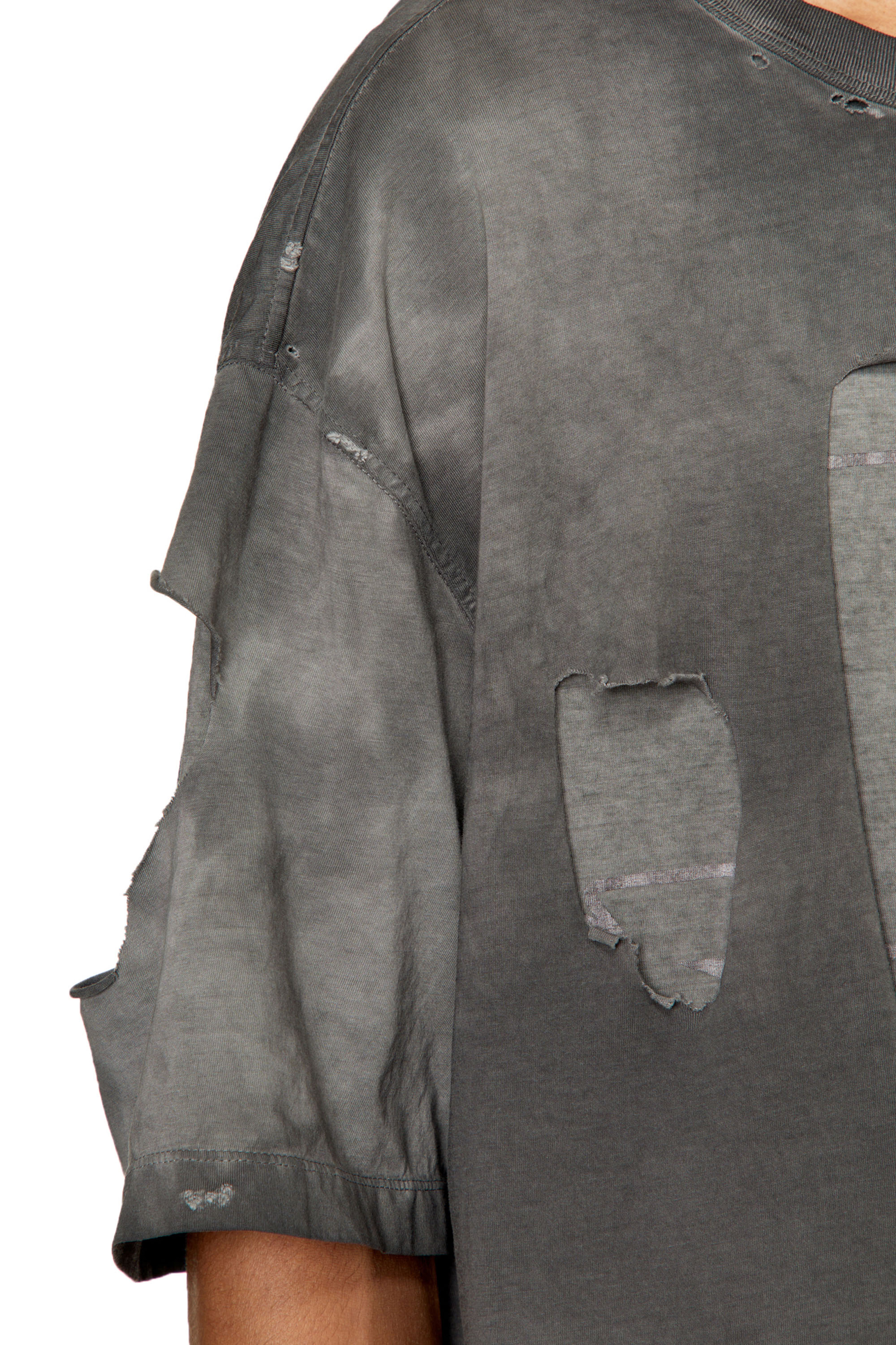 Diesel - T-ASHY, Grigio scuro - Image 5