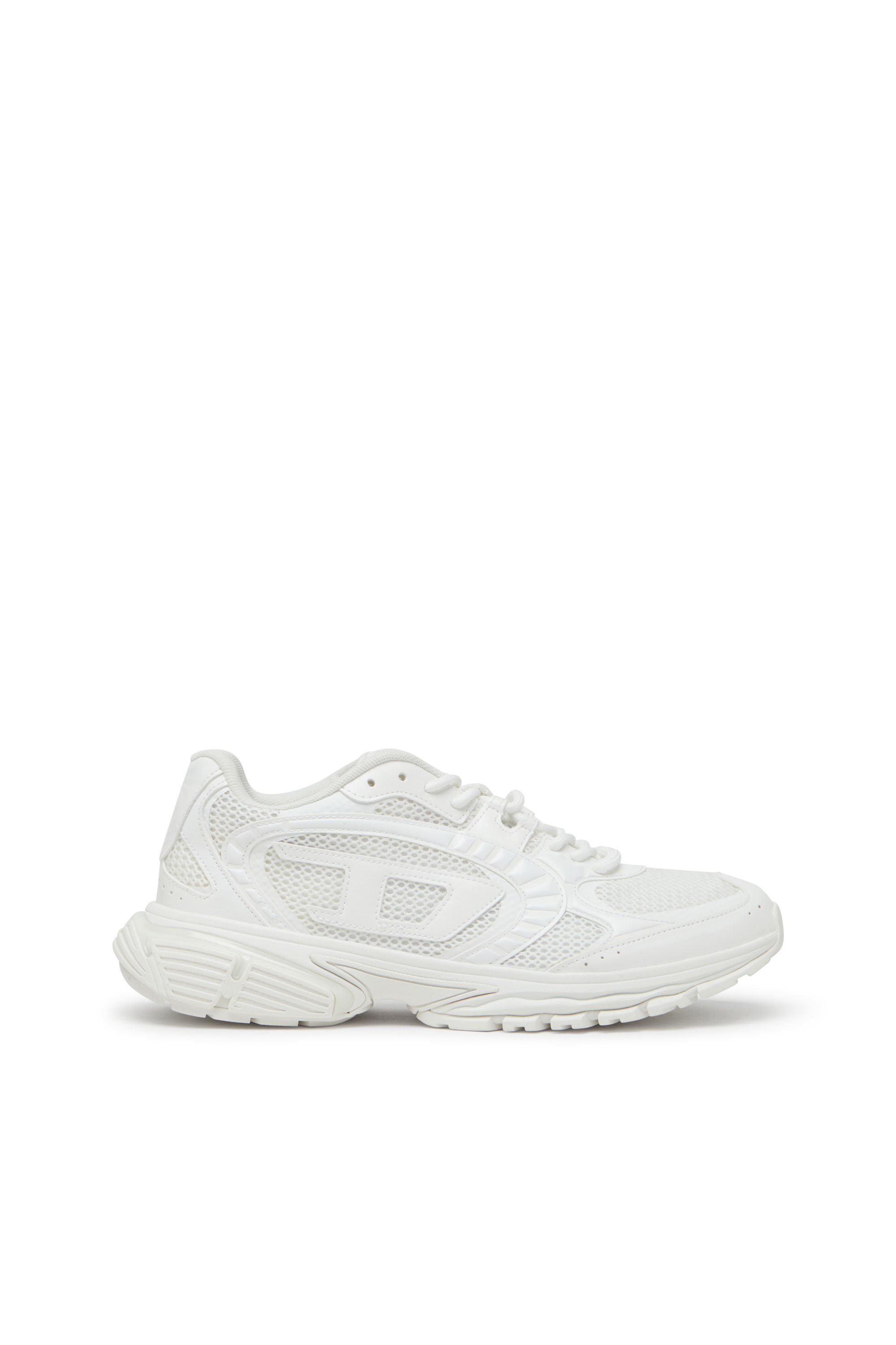 Diesel - S-PRO-V-DENSE LOW W, S-Pro-V-Dense-Sneaker monocromatiche in rete con logo Oval D Donna in Bianco - 1