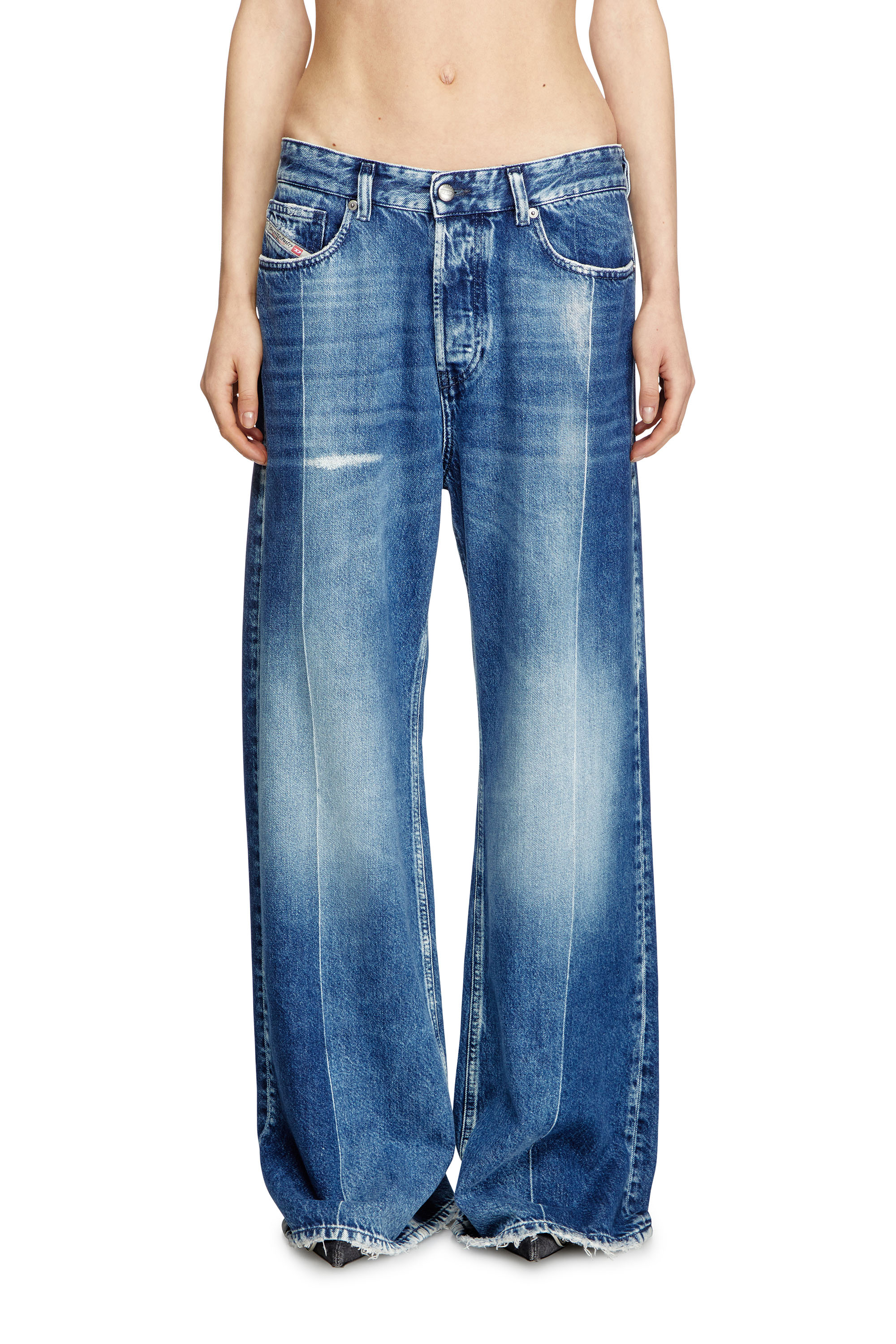 Diesel - Relaxed Jeans 1996 D-Sire 09L48 Donna, Blu medio - Image 2